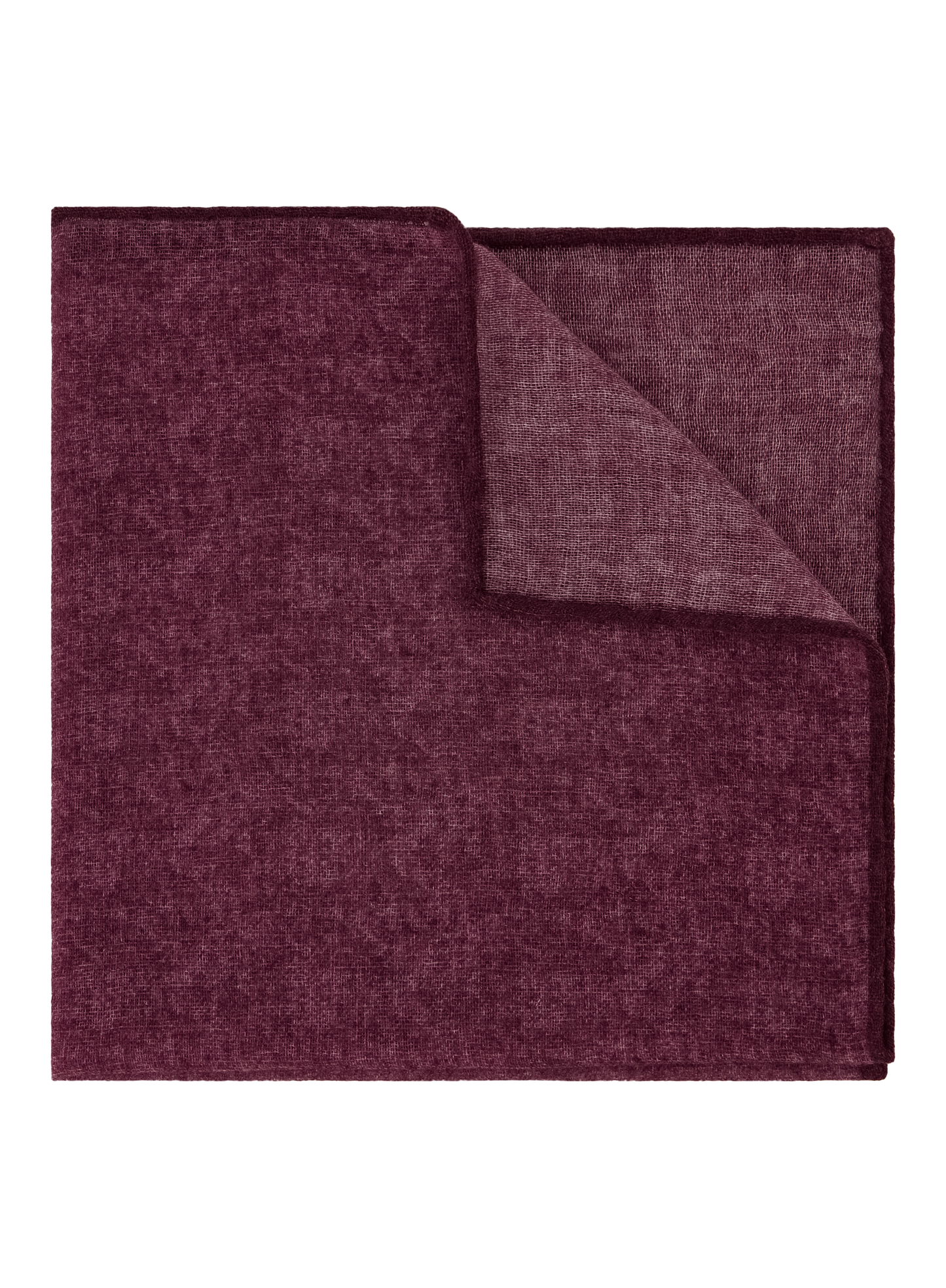 Gemêleerd pochet van wol en zijde | DARK BORDEAUX