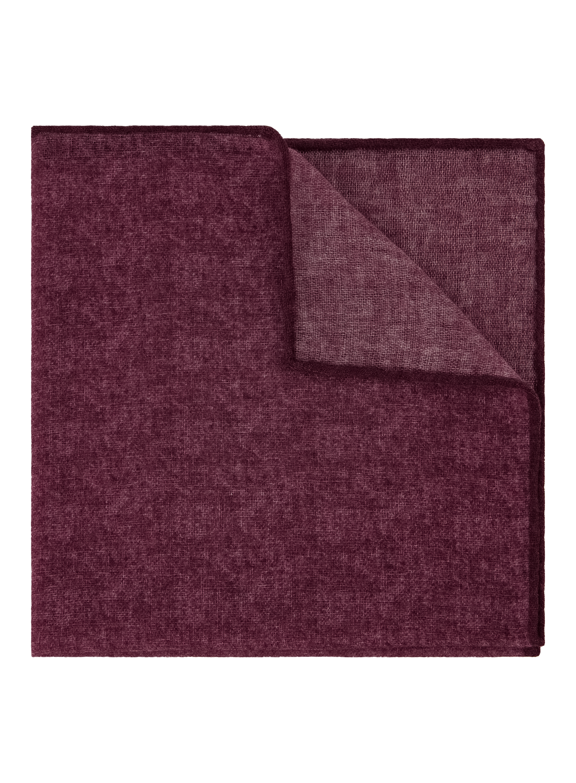 Gemêleerd pochet van wol en zijde | DARK BORDEAUX