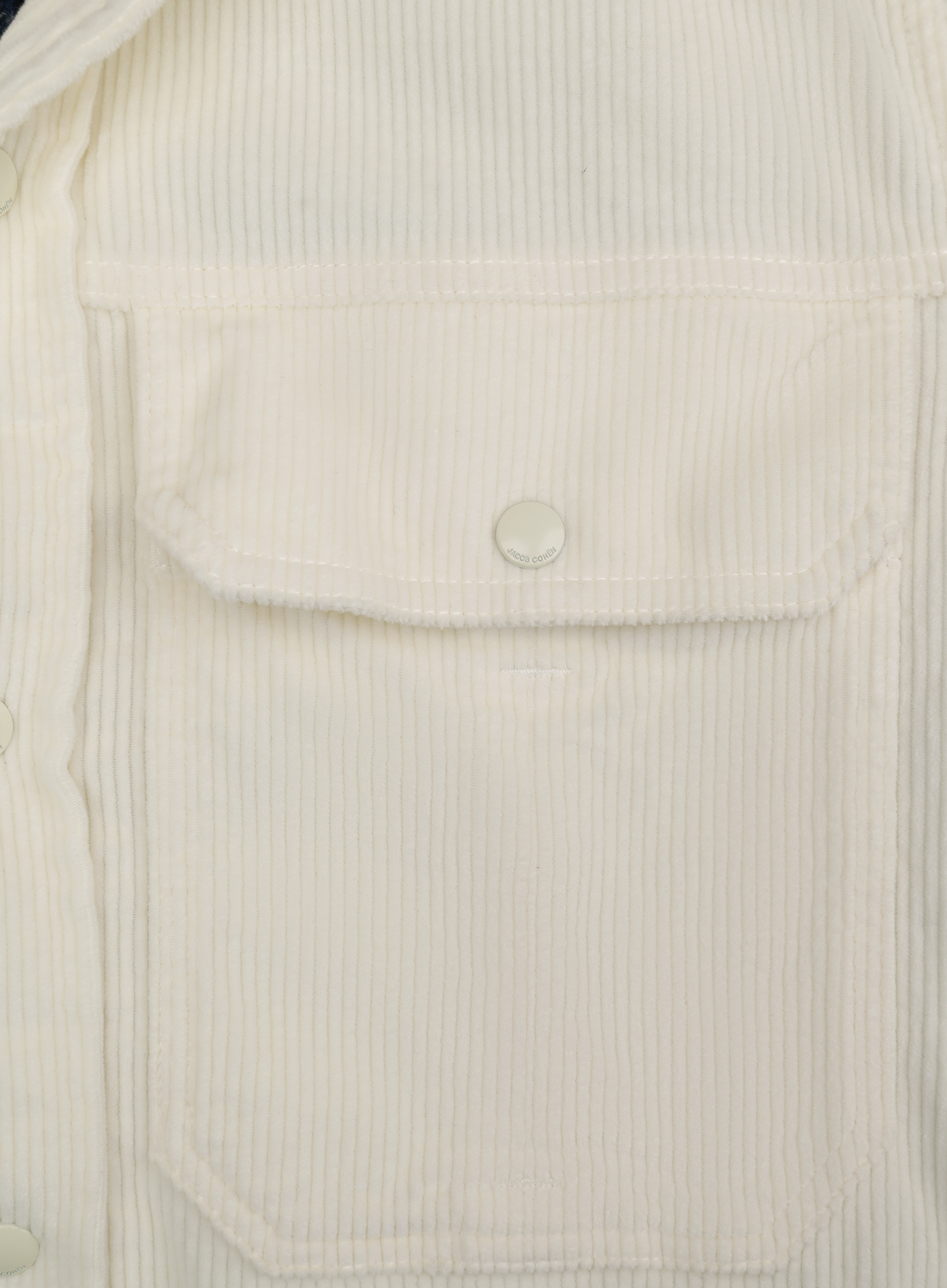 Corduroy jack van katoen en cashmere | FULL_WIDTH | Wit