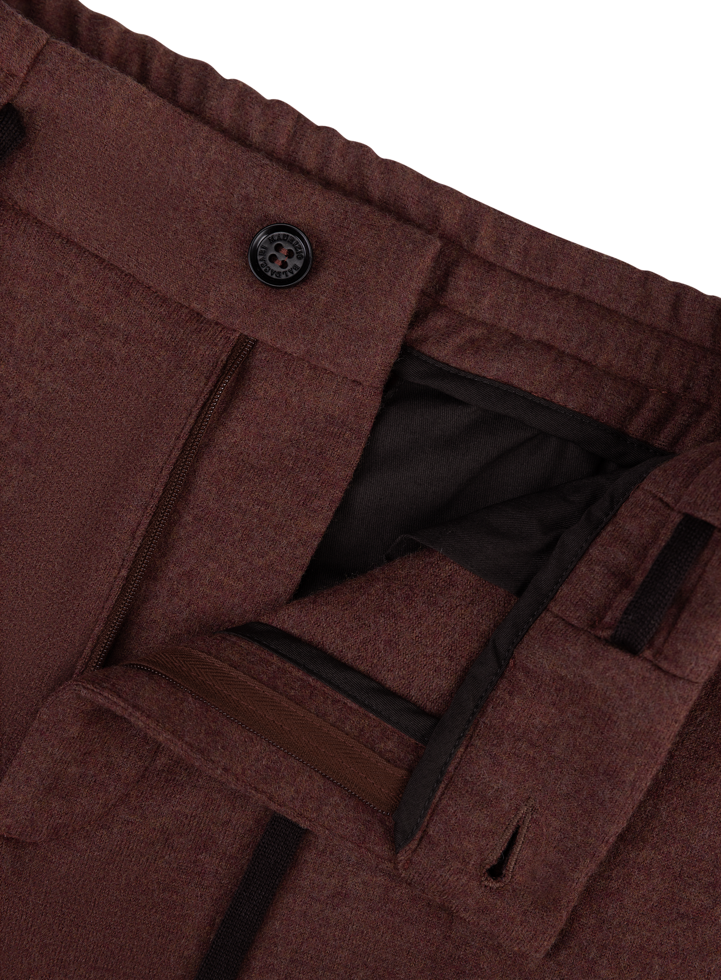 Jog pantalon van virgin wol | FULL_WIDTH | Roest