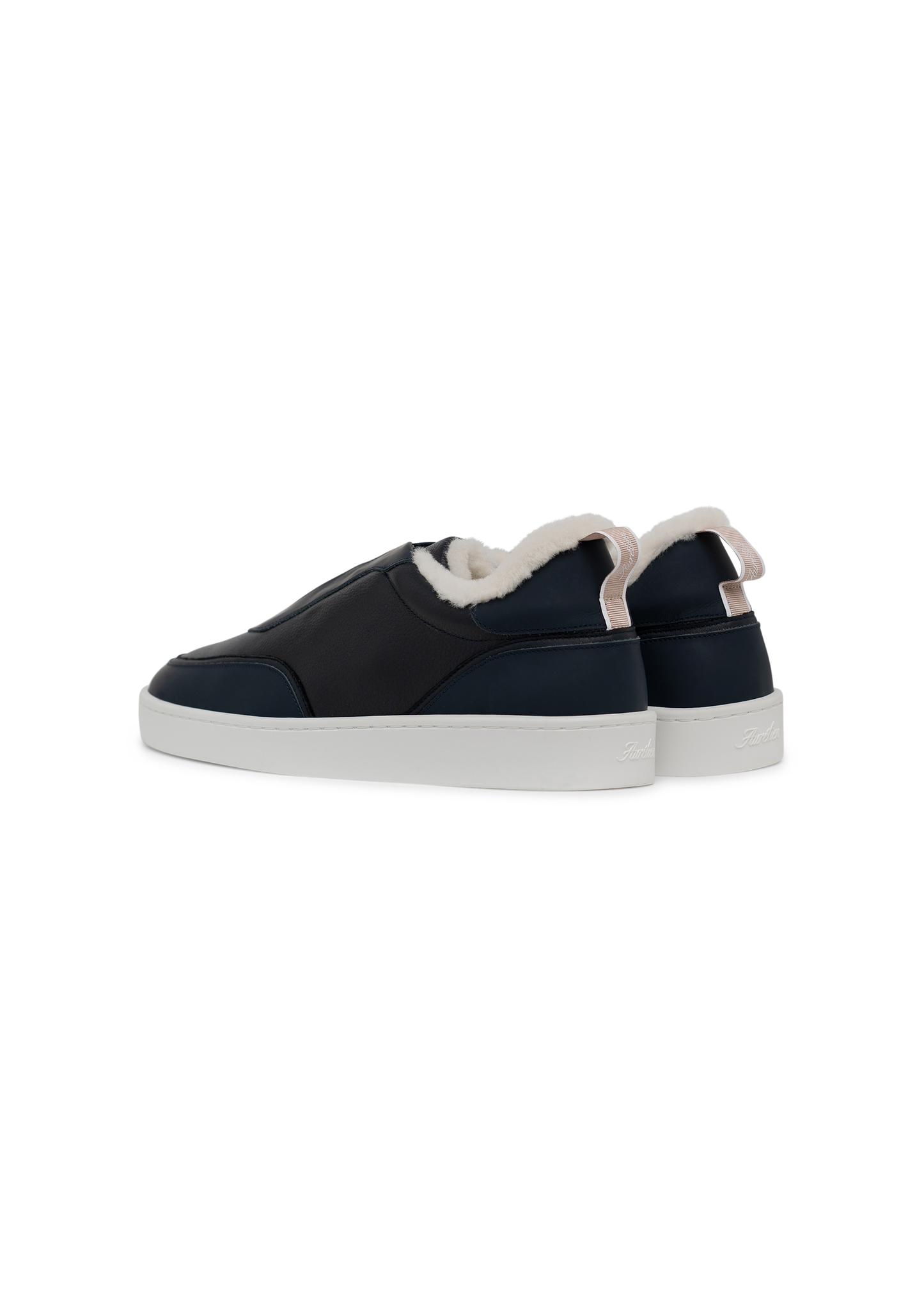 Leisure sneakers van leer | BLUE NAVY
