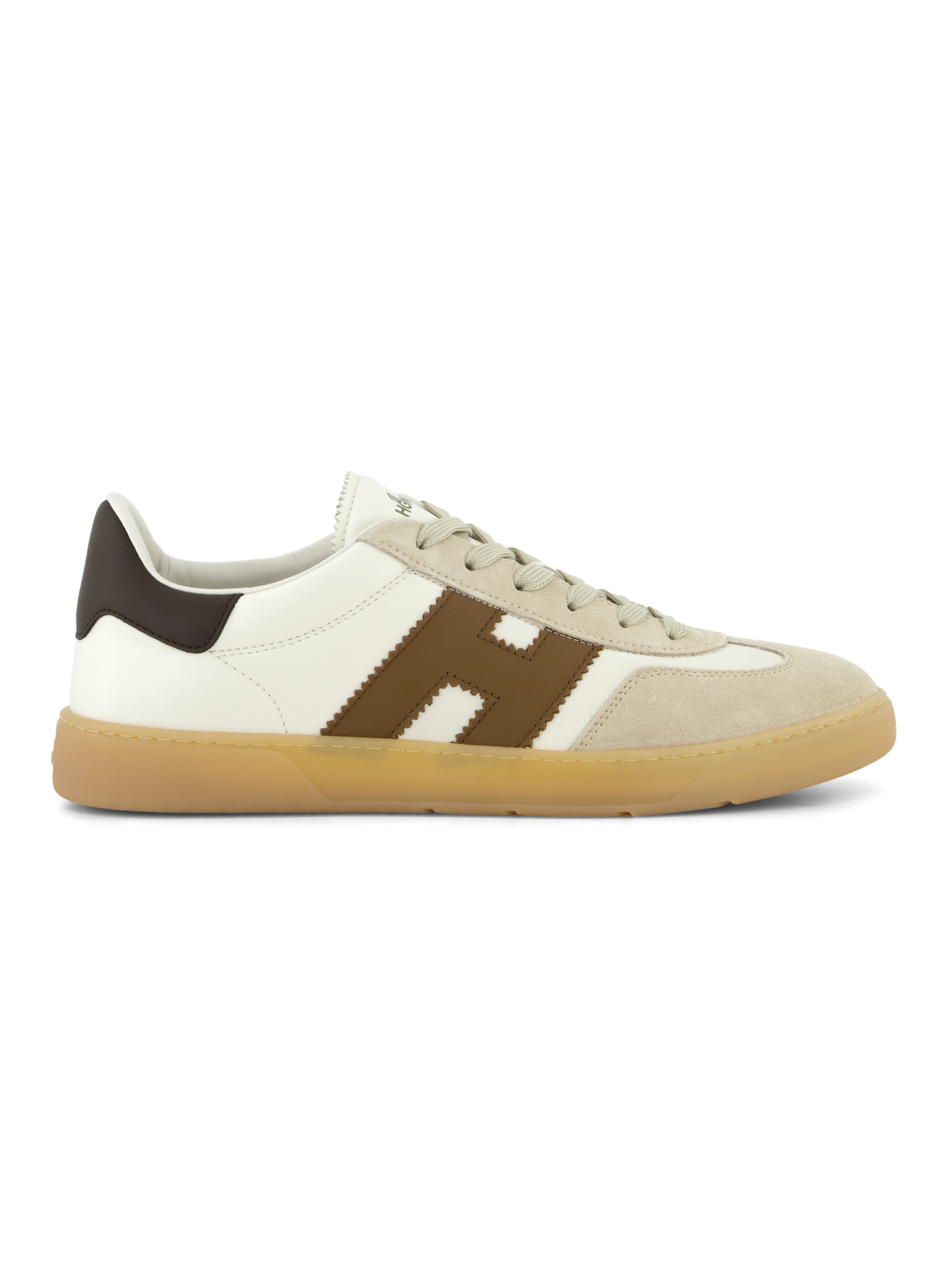 Sneakers van leer | Bruin