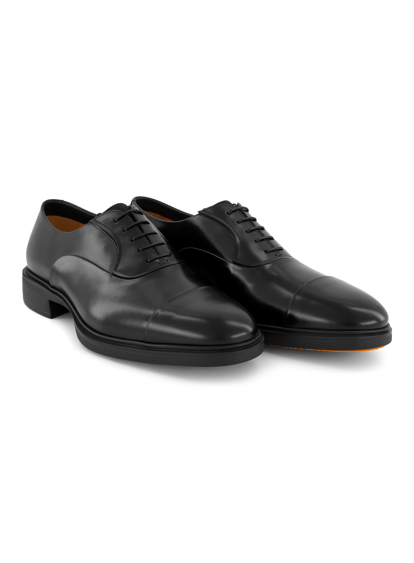 Veterschoenen van leer | Zwart