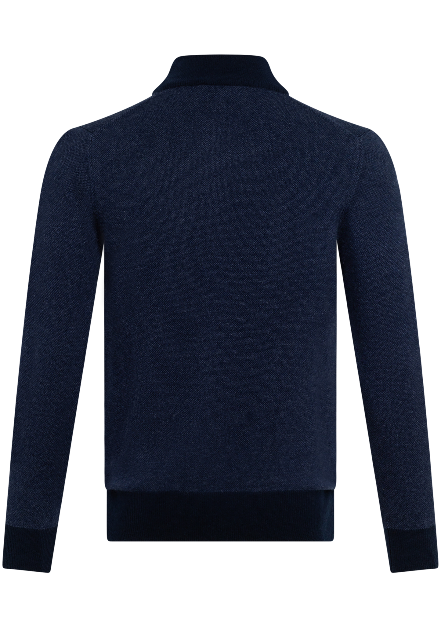 Cashmere half-zip trui | BLUE NAVY