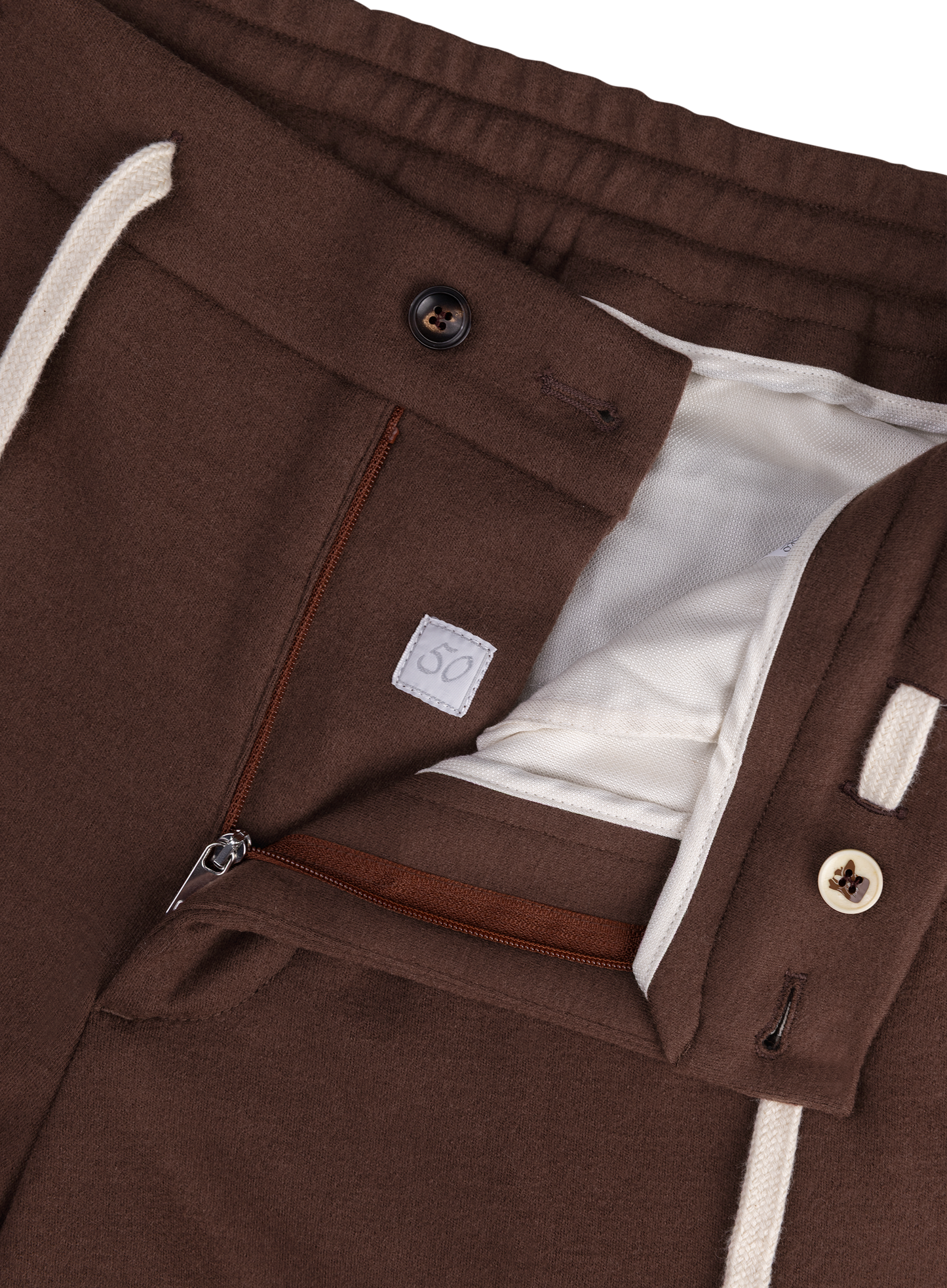 Jog pantalon van wol en cashmere | FULL_WIDTH | Bordeaux