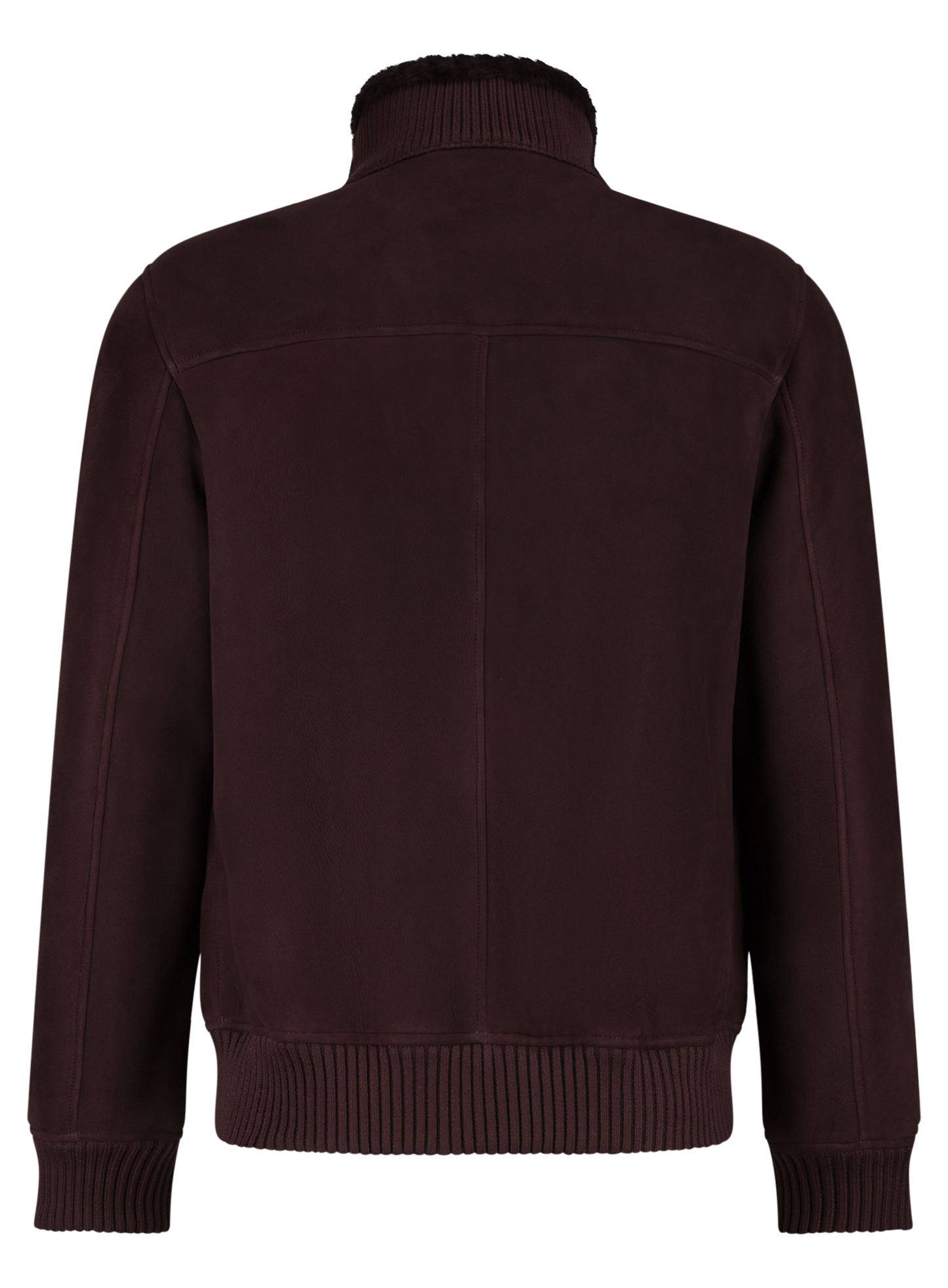 AREK shearling jack van suède | DARK BORDEAUX