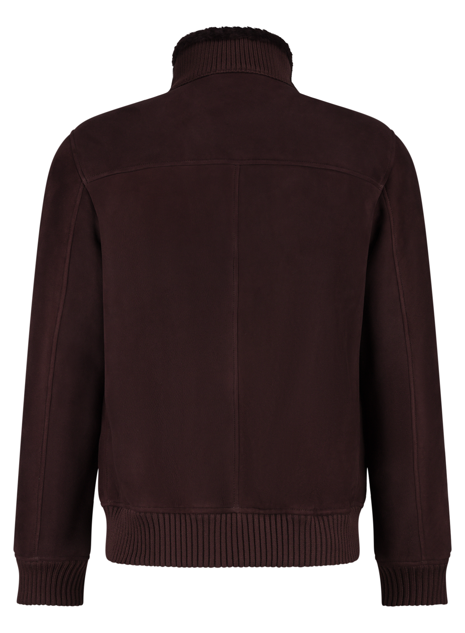AREK shearling jack van suède | DARK BORDEAUX