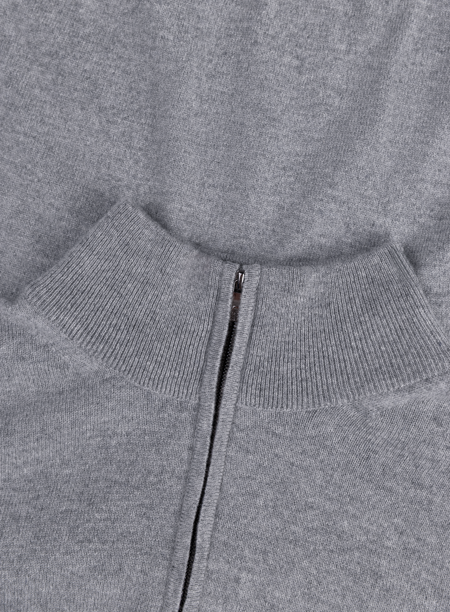 Half-zip vest van wol en cashmere | FULL_WIDTH | L.Grijs