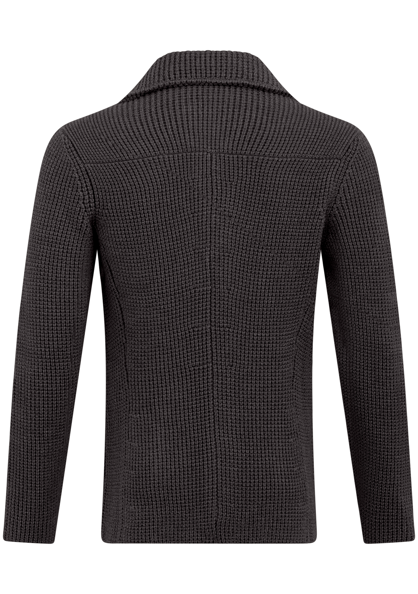 Knitted cardigan van scheerwol | TAUPE