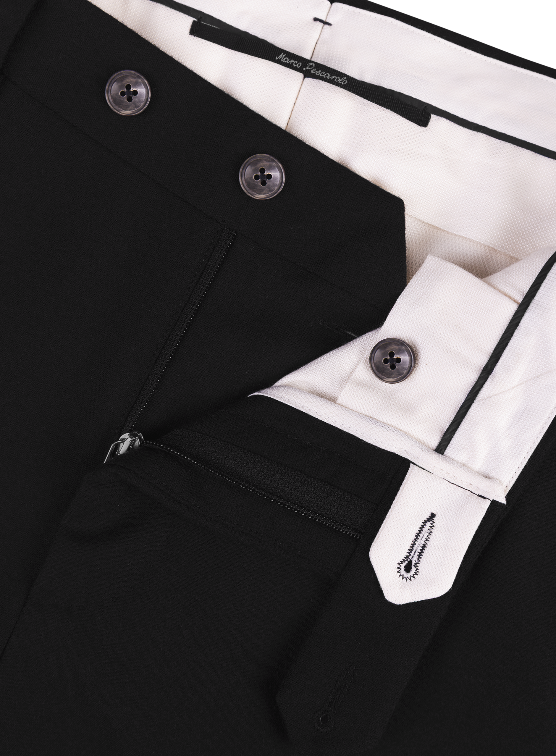 Pantalon van cashmere |  FULL_WIDTH | Zwart