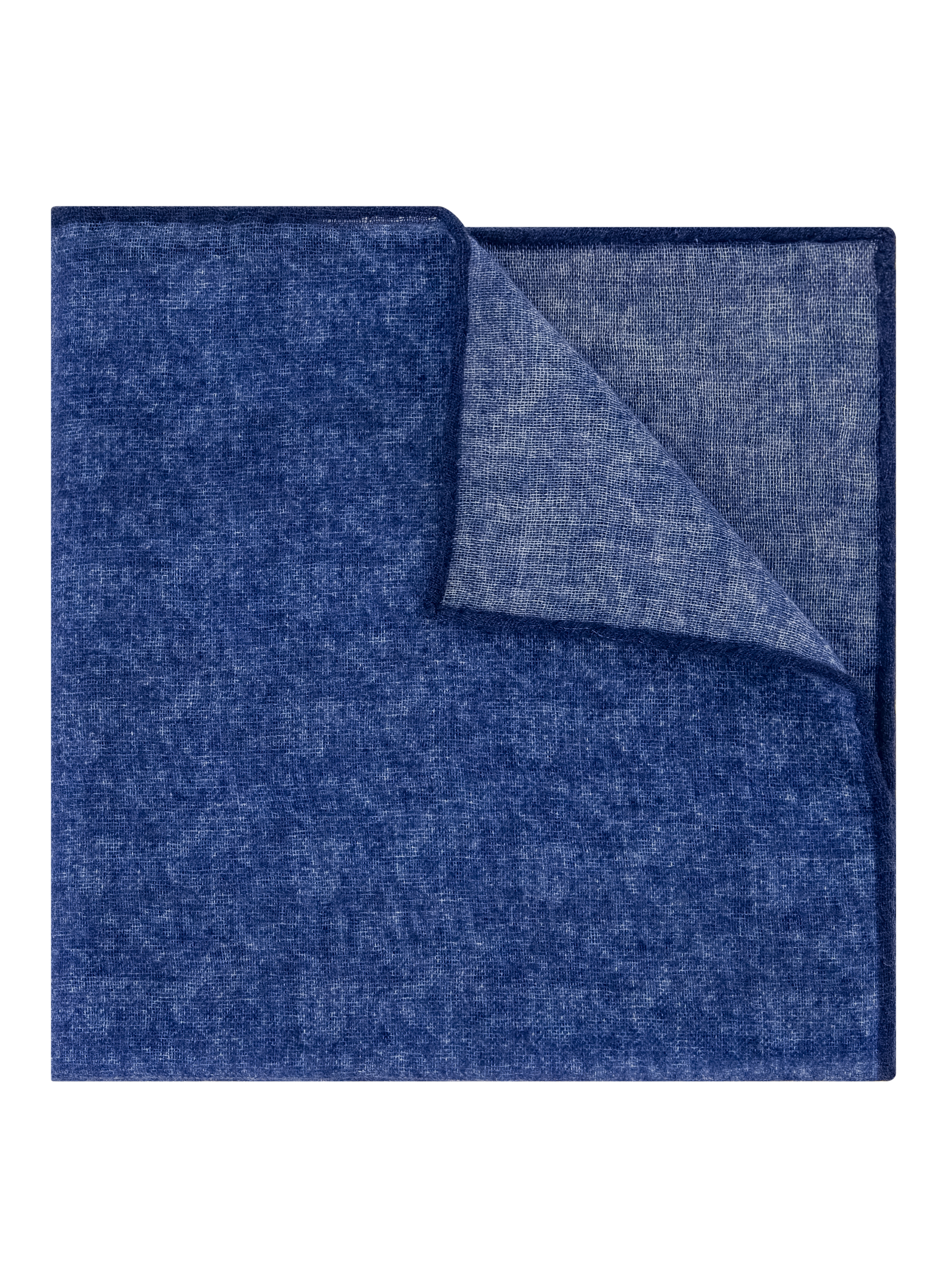 Gemêleerd pochet van wol en zijde | Blauw