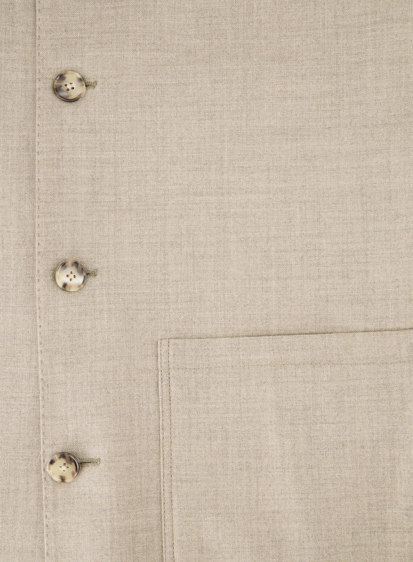 Shirt jacket van wol | FULL_WIDTH | TAUPE