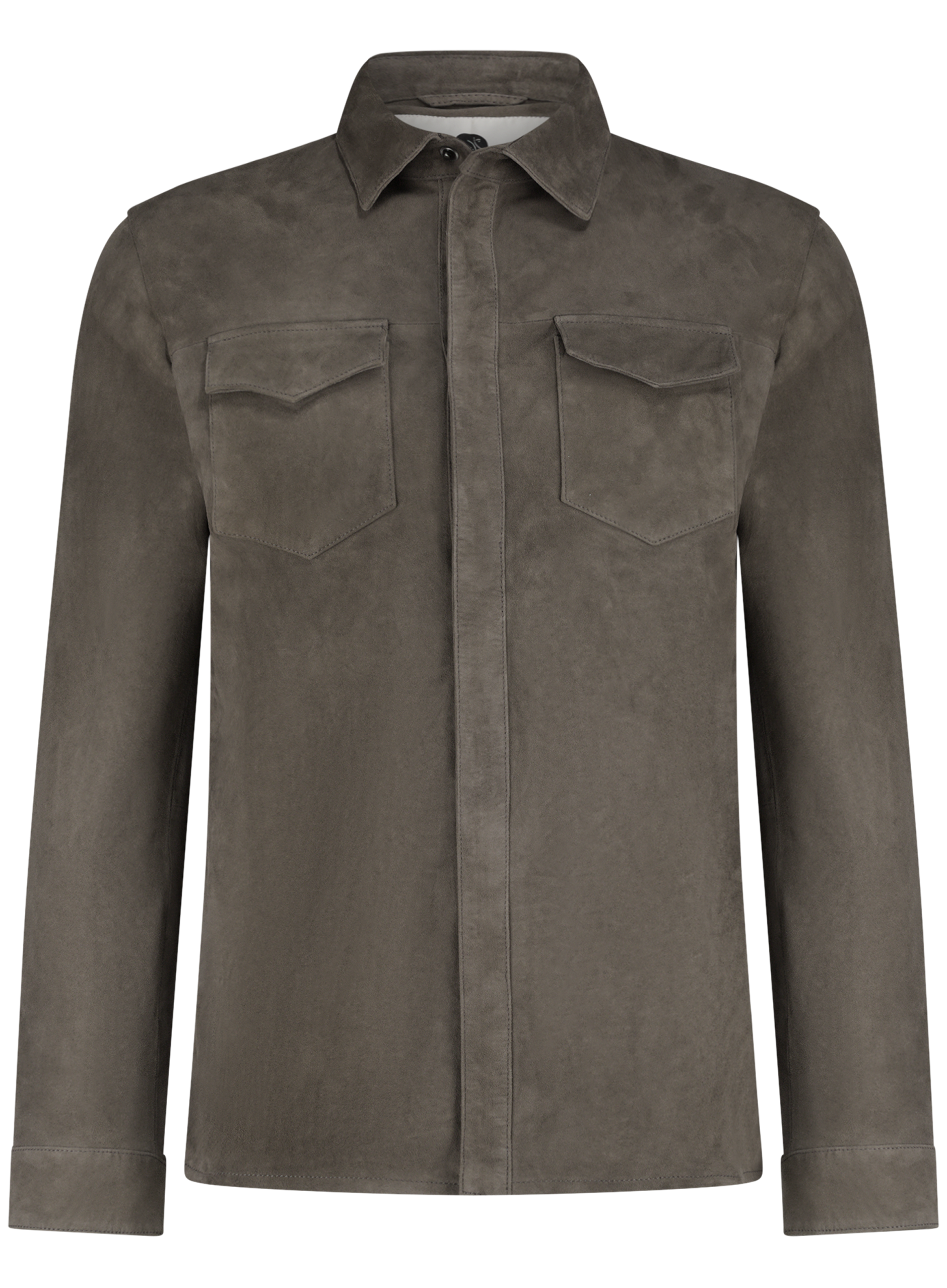 Robert overshirt van suède | Grijs