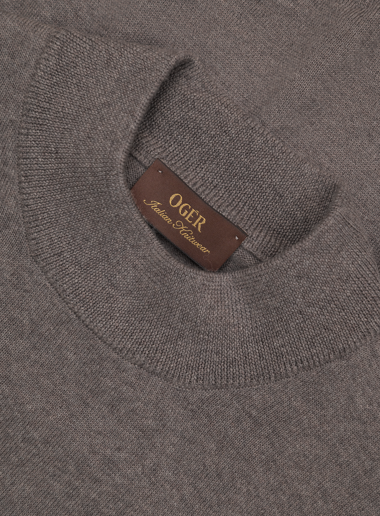 Mockneck trui van virgin wol | FULL_WIDTH | Beige