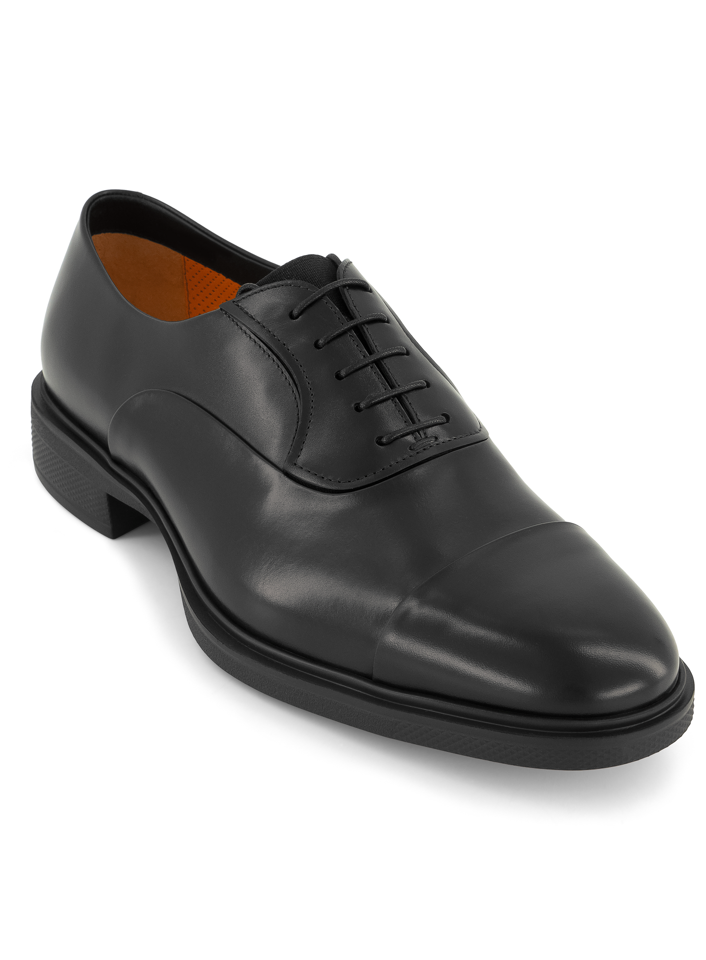 Veterschoenen van leer | Zwart