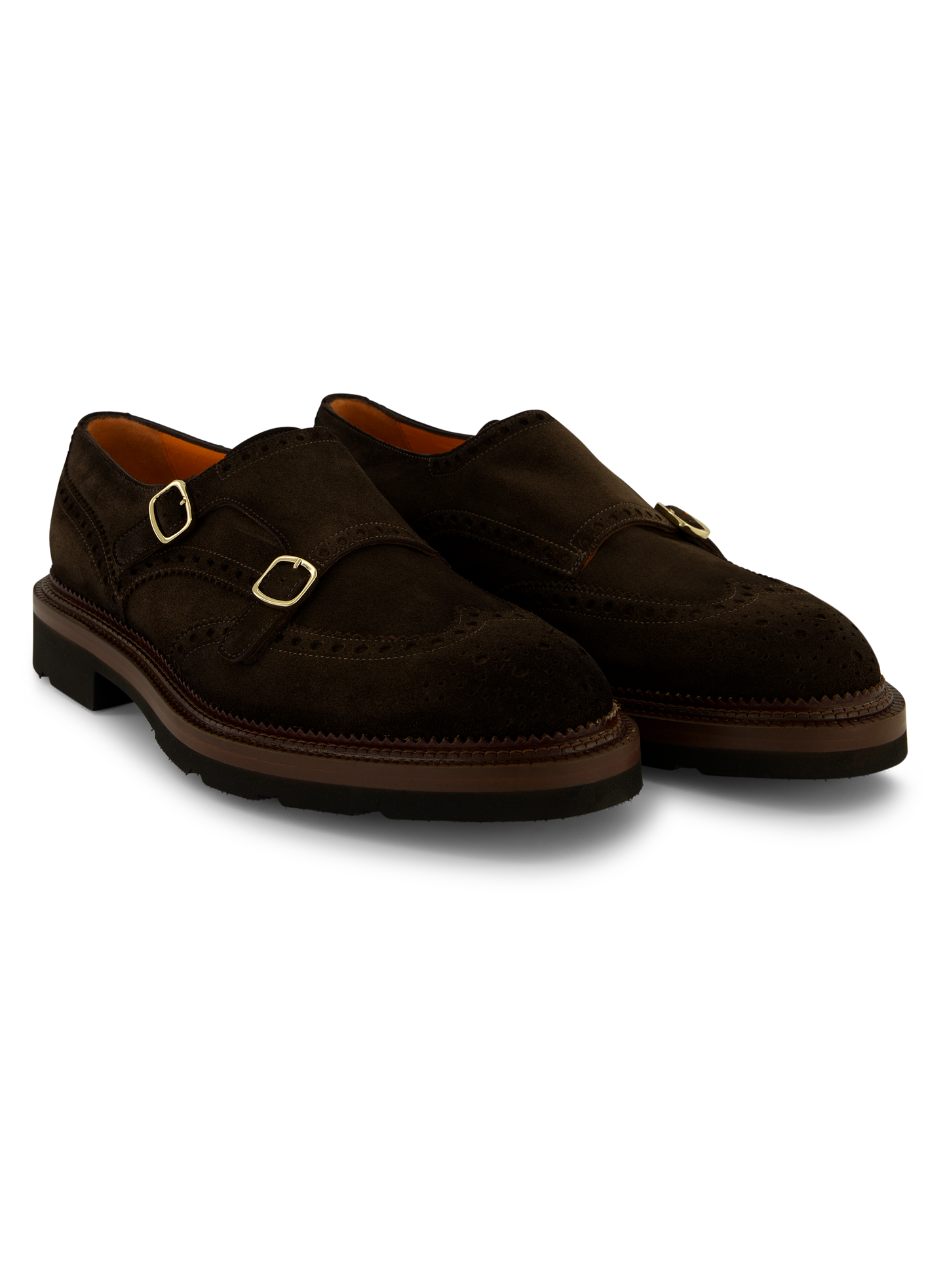 Dubbele gesp brogue-schoen | D.Bruin