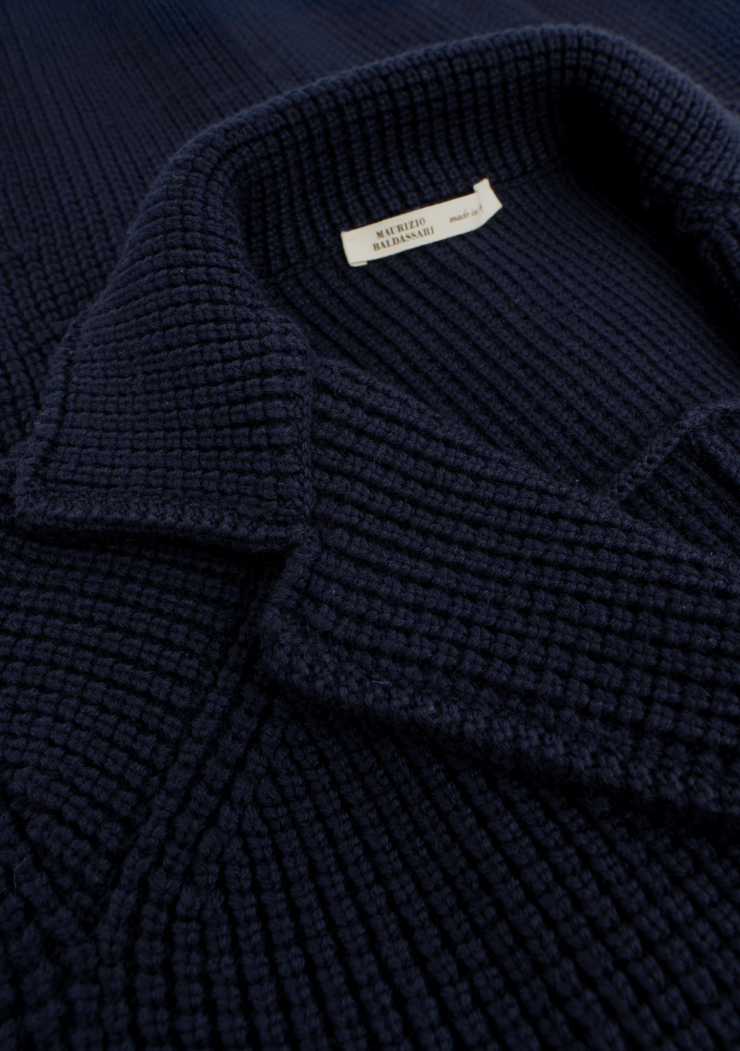 Knitted cardigan van scheerwol | FULL_WIDTH | BLUE NAVY