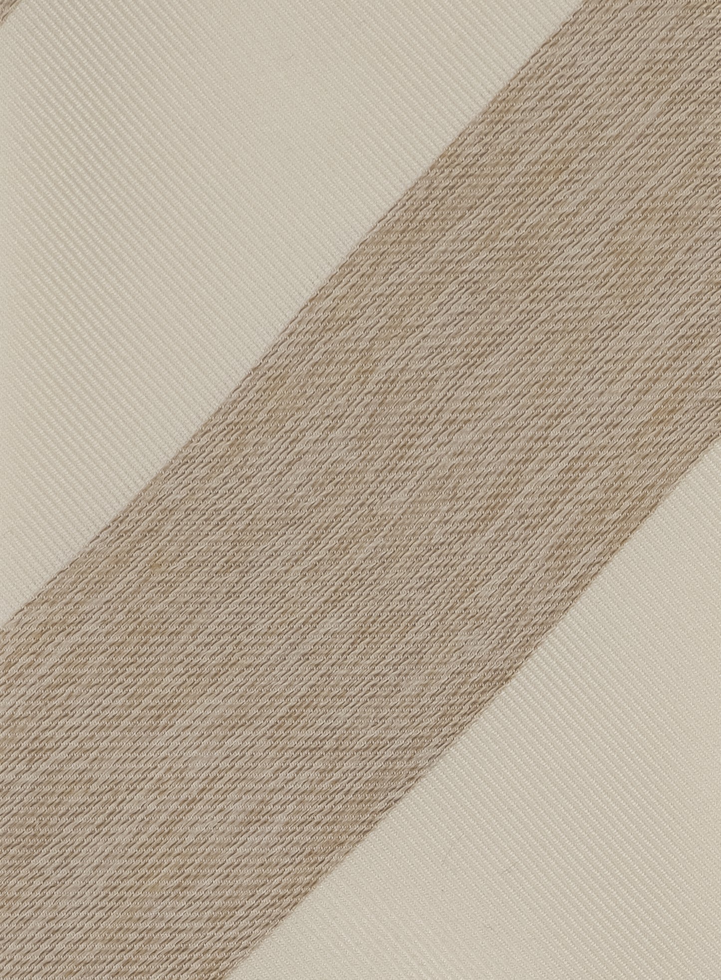 Gestreepte stropdas van zijde | Beige