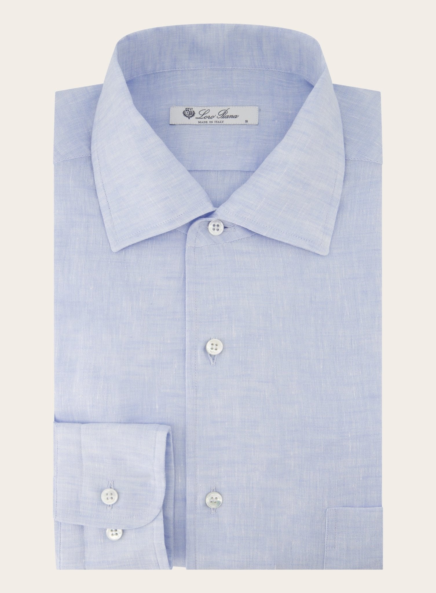 André shirt van linnen | L.Blauw