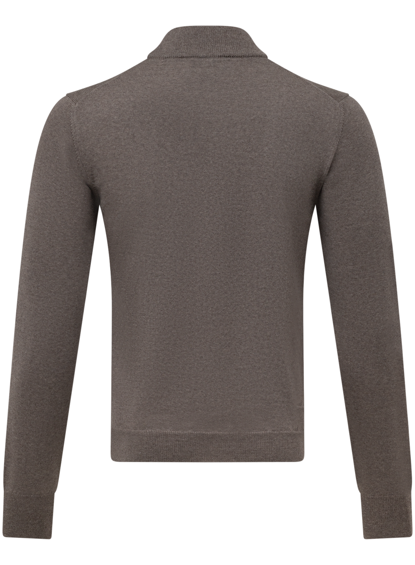 Mockneck trui van virgin wol | Beige