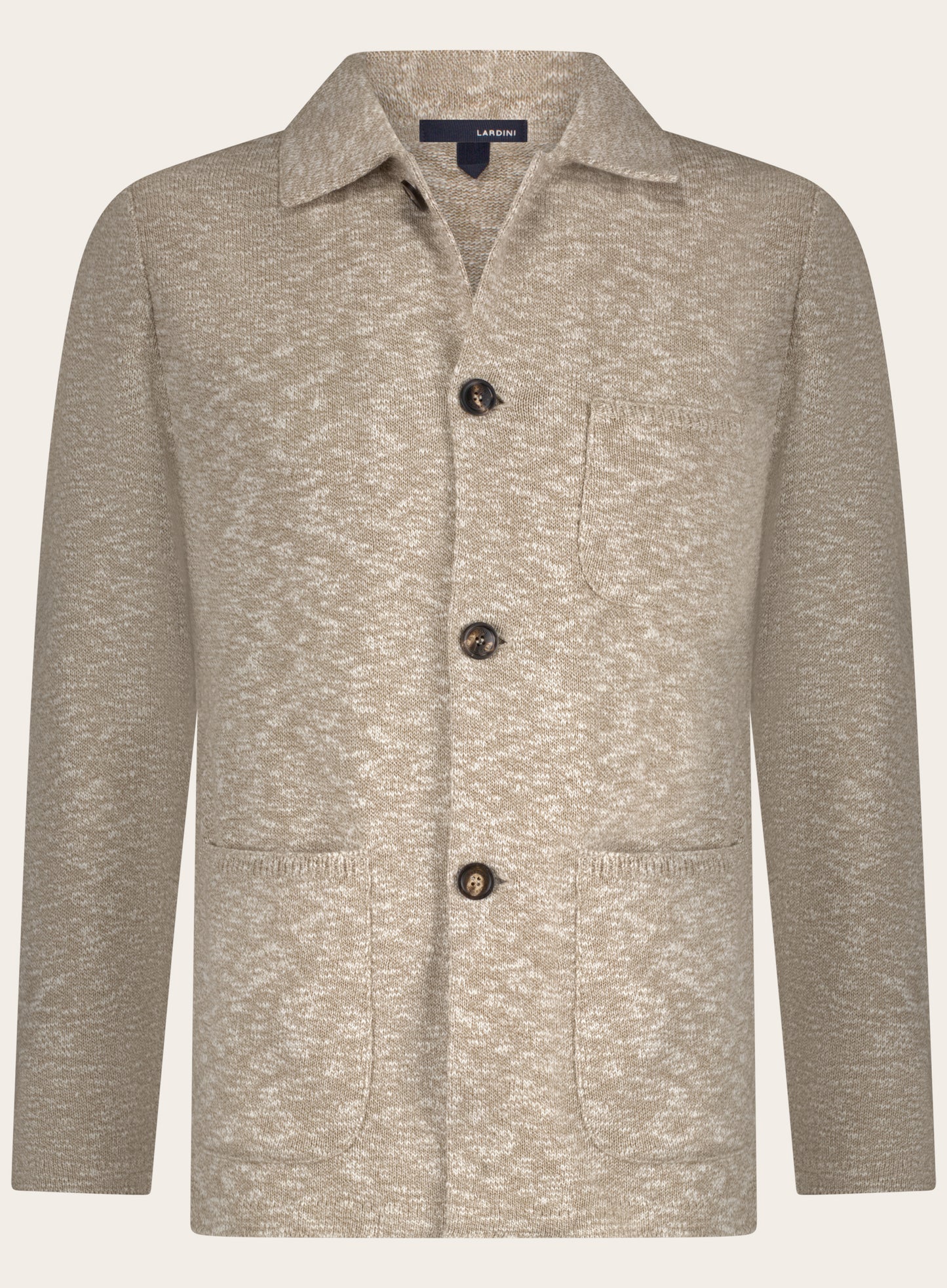 Safari overshirt van wol | Beige