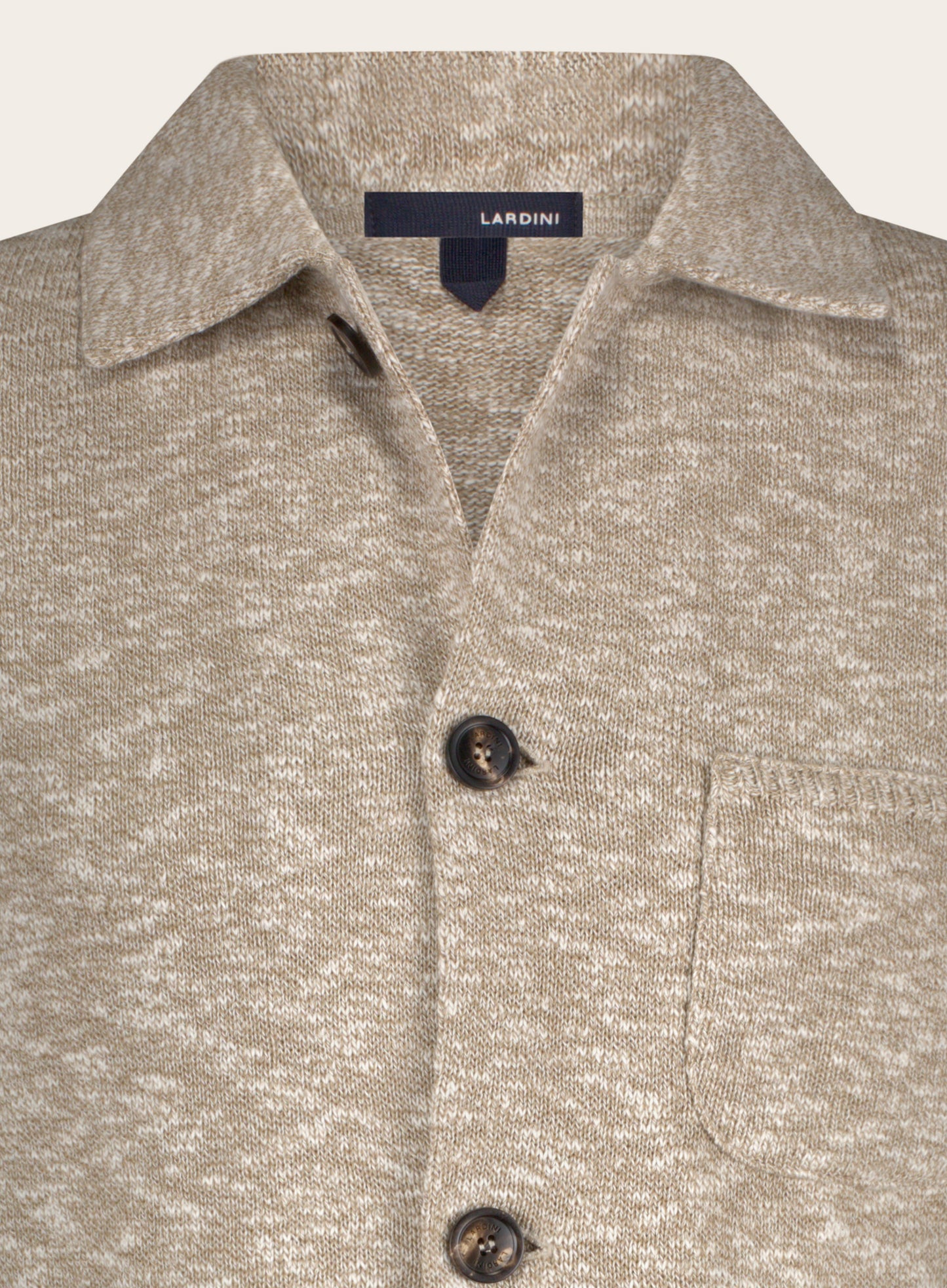 Safari overshirt van wol | Beige
