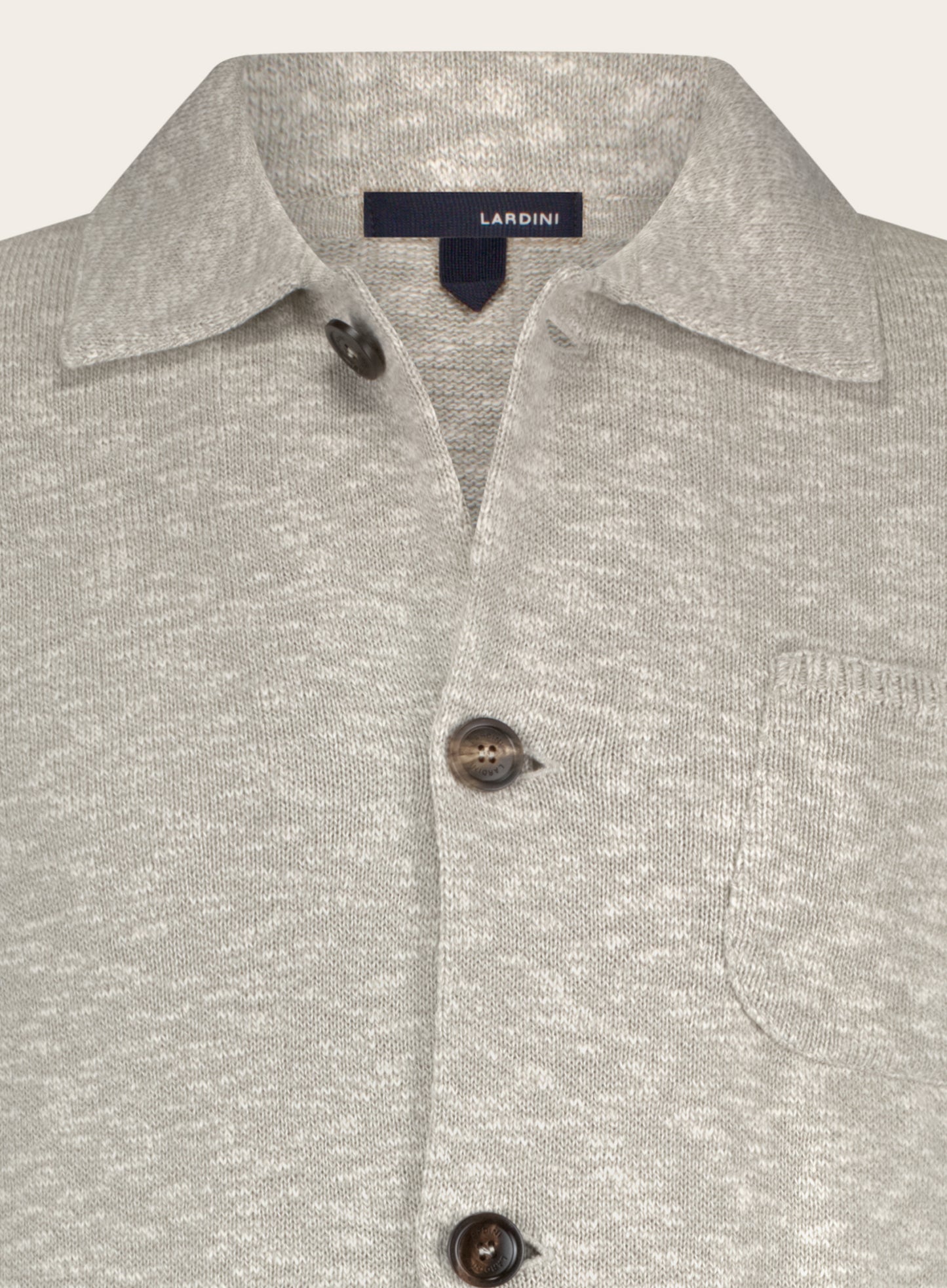 Safari overshirt van wol | L.Grijs