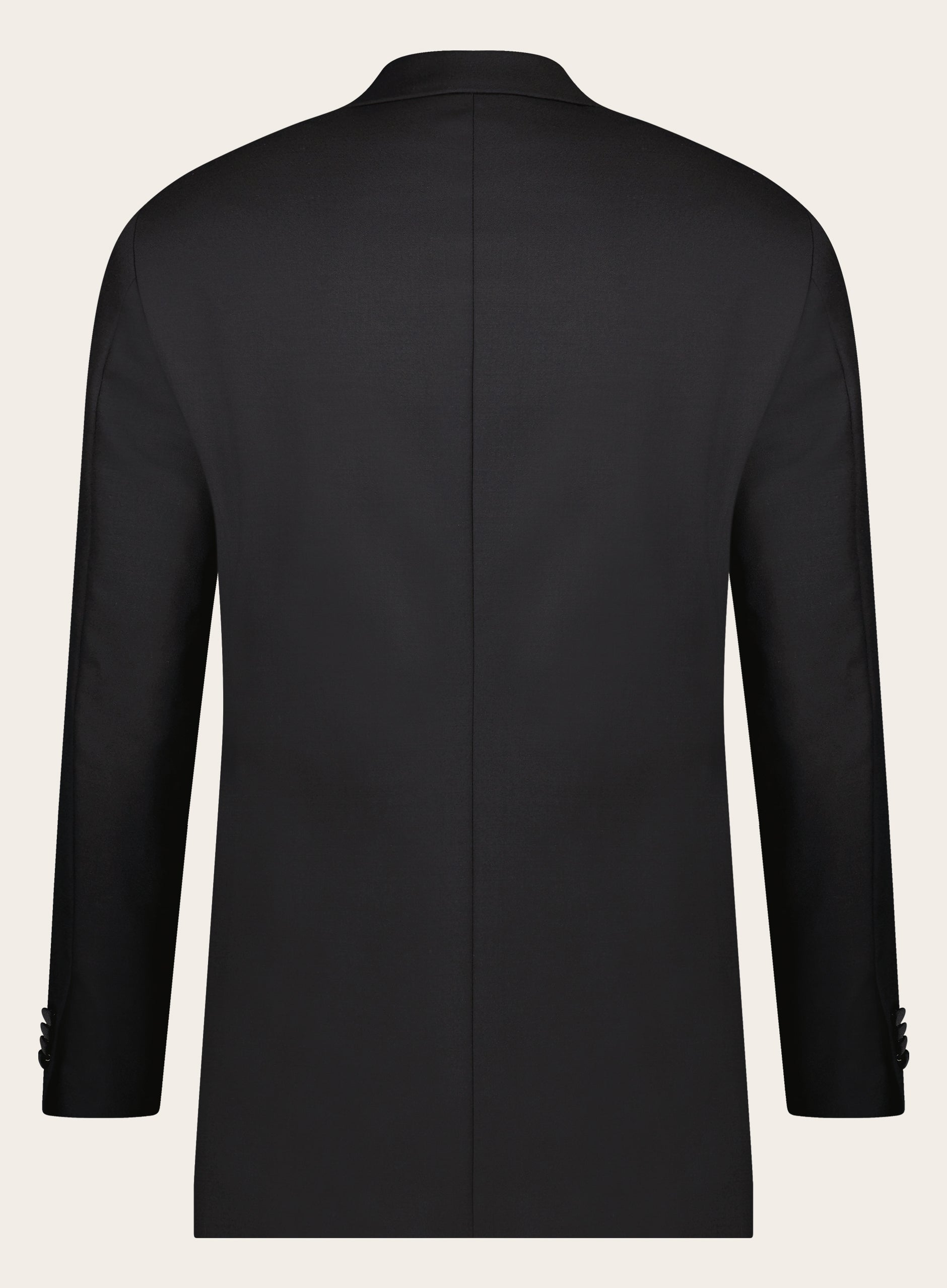 Slim-fit Tuxedo van wol | Zwart