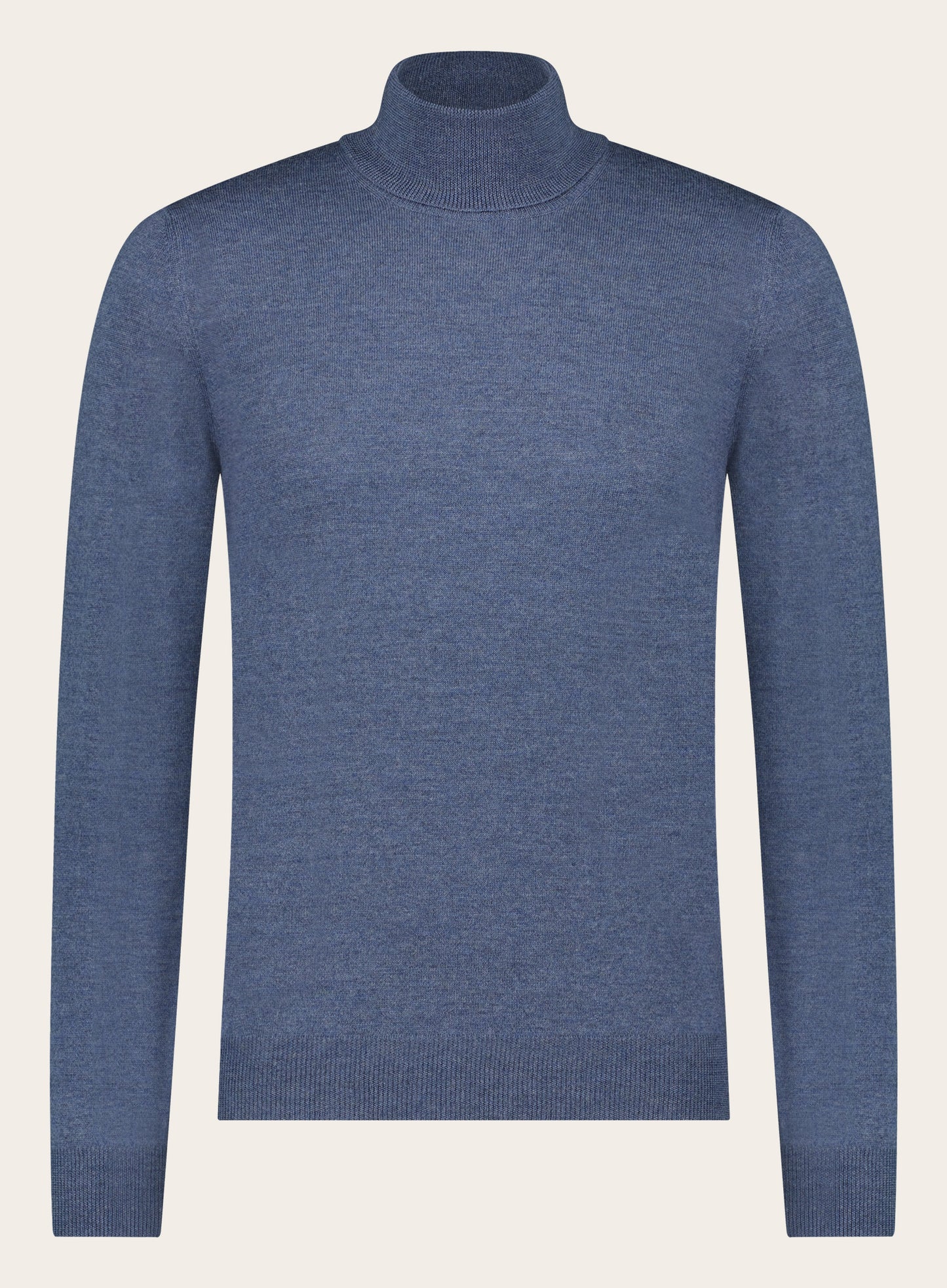 Slim-fit coltrui van wol | JEANS BLAUW