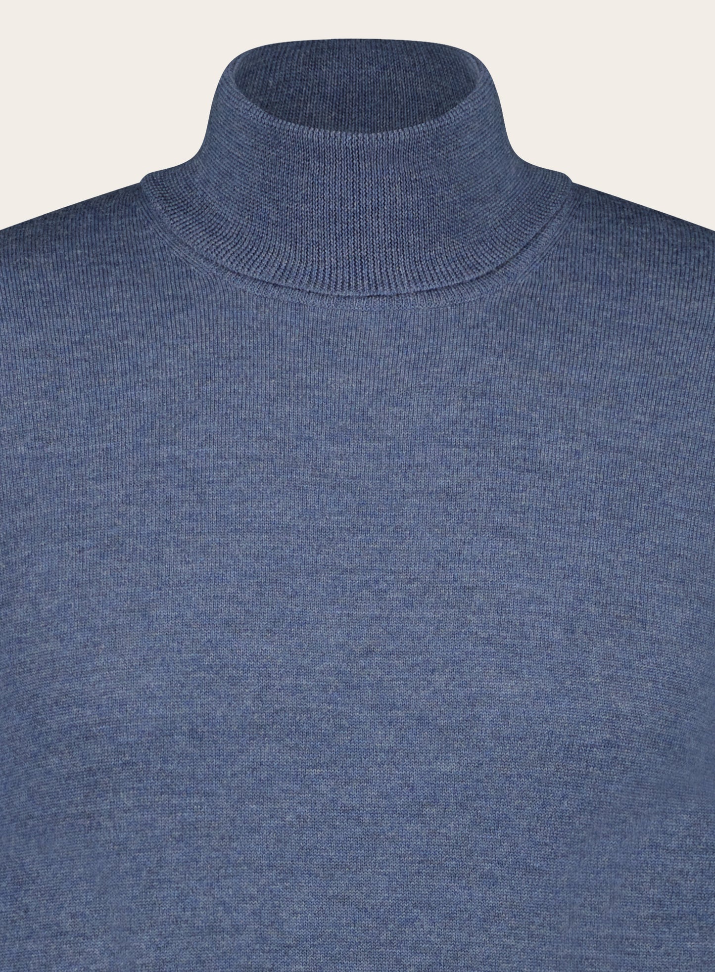 Slim-fit coltrui van wol | JEANS BLAUW