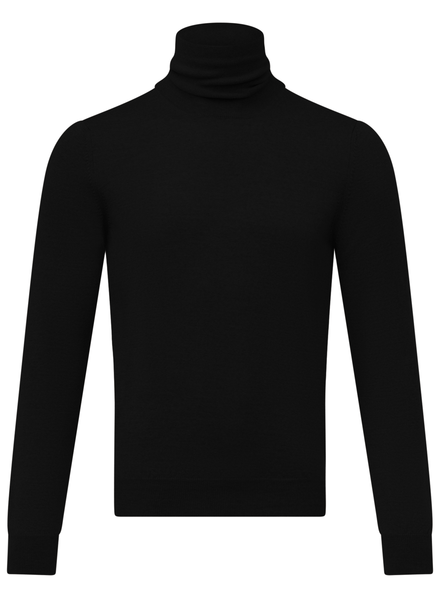 Schmal geschnittener Rollkragenpullover aus Wolle