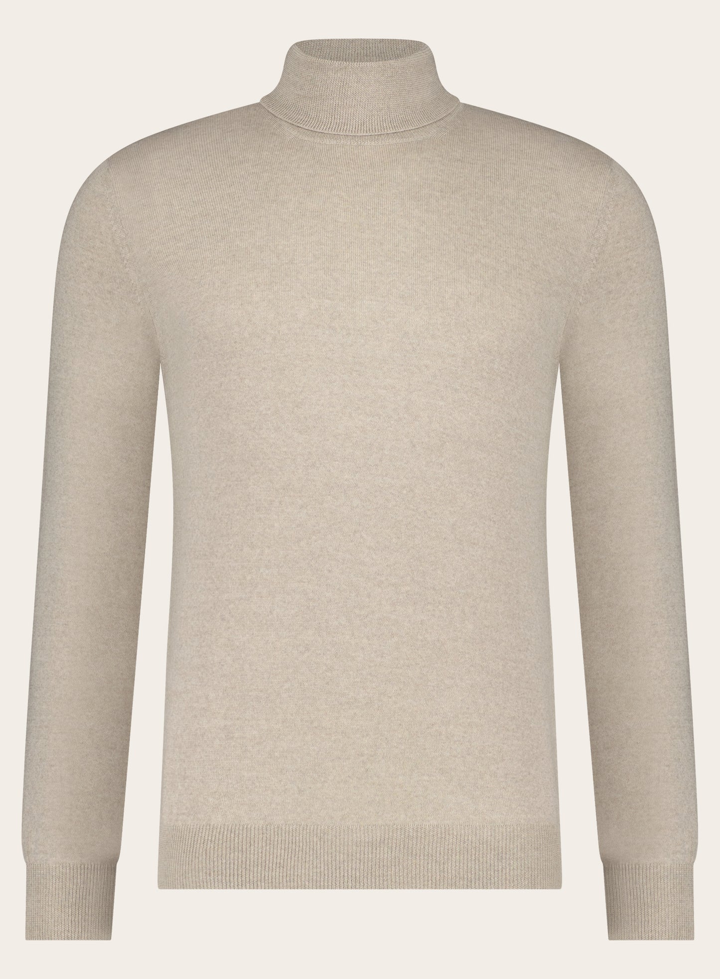 Slim-fit coltrui van wol | L.BEIGE