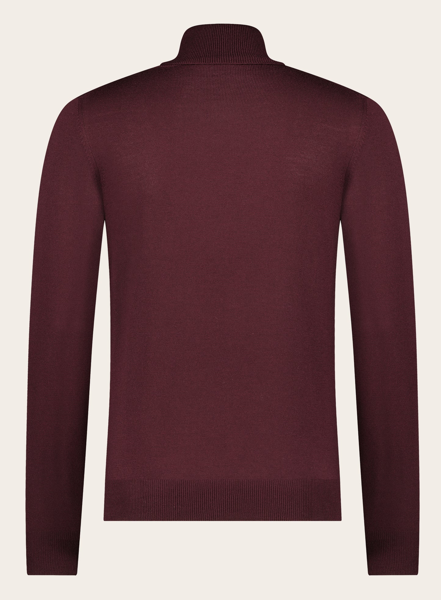 Slim-fit coltrui van wol | Bordeaux