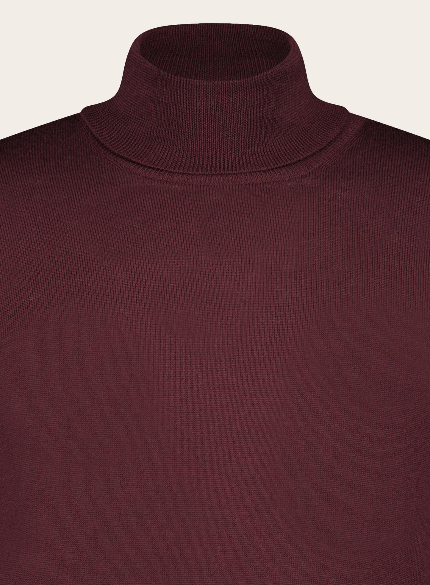 Slim-fit coltrui van wol | Bordeaux