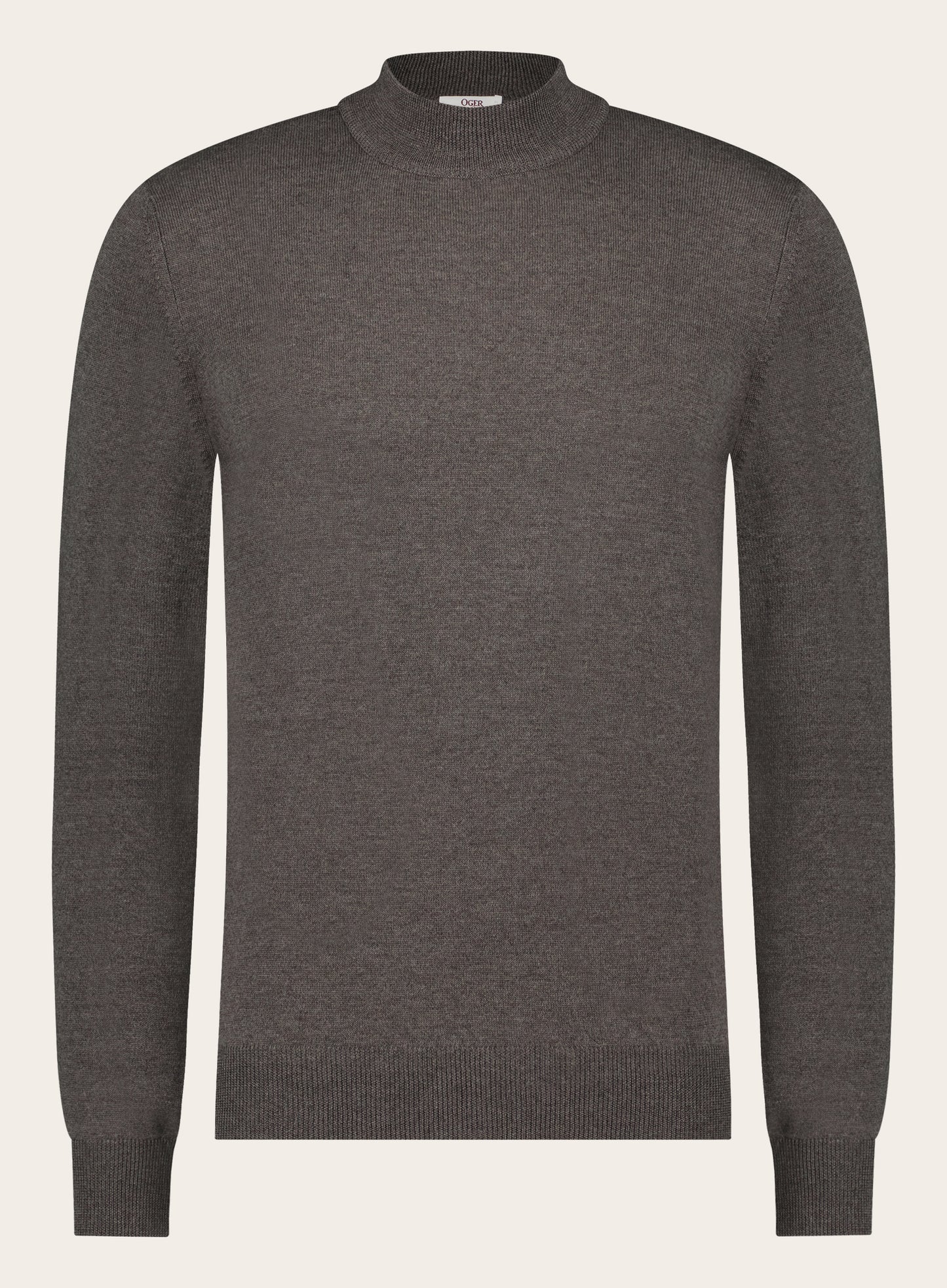 Slim-fit duvet van wol | TAUPE BRUIN
