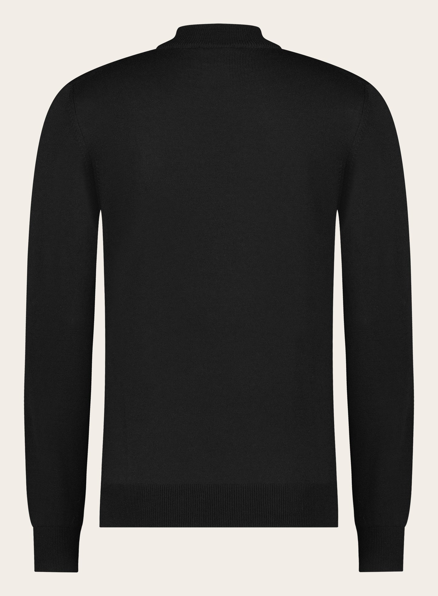 Slim-fit duvet van wol | Zwart