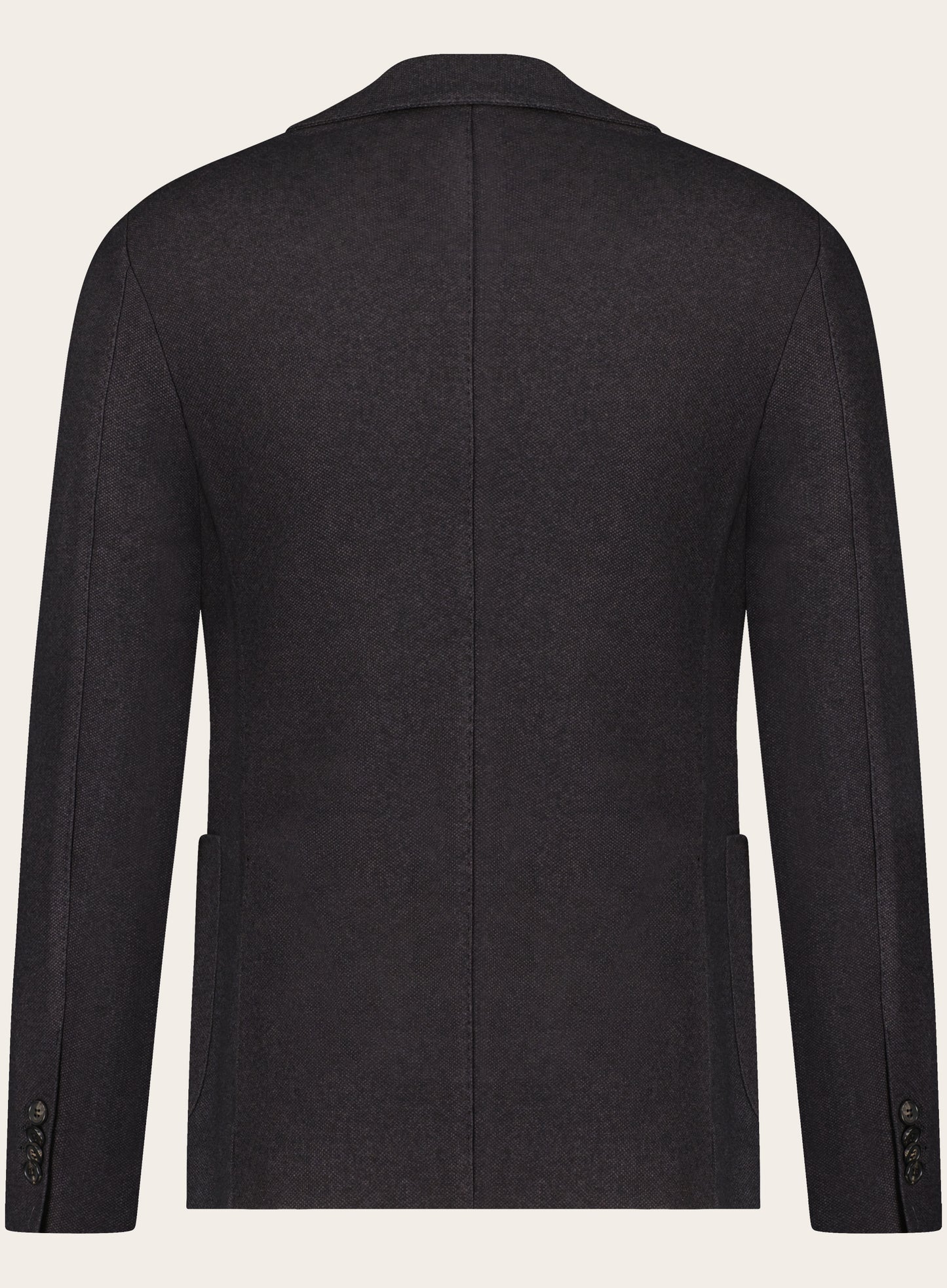 Slim-fit sweater jasje van cashmere en zijde | NEARLY BLACK