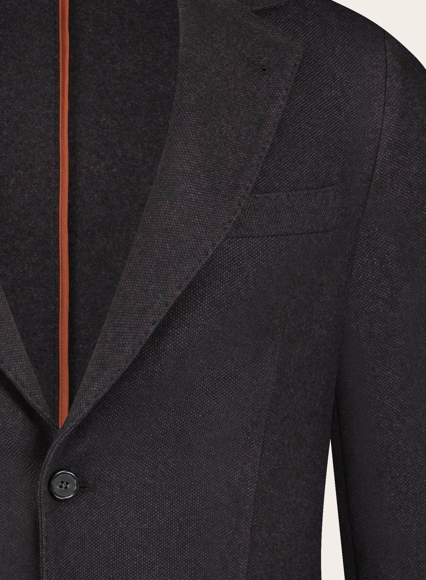 Slim-fit sweater jasje van cashmere en zijde | NEARLY BLACK