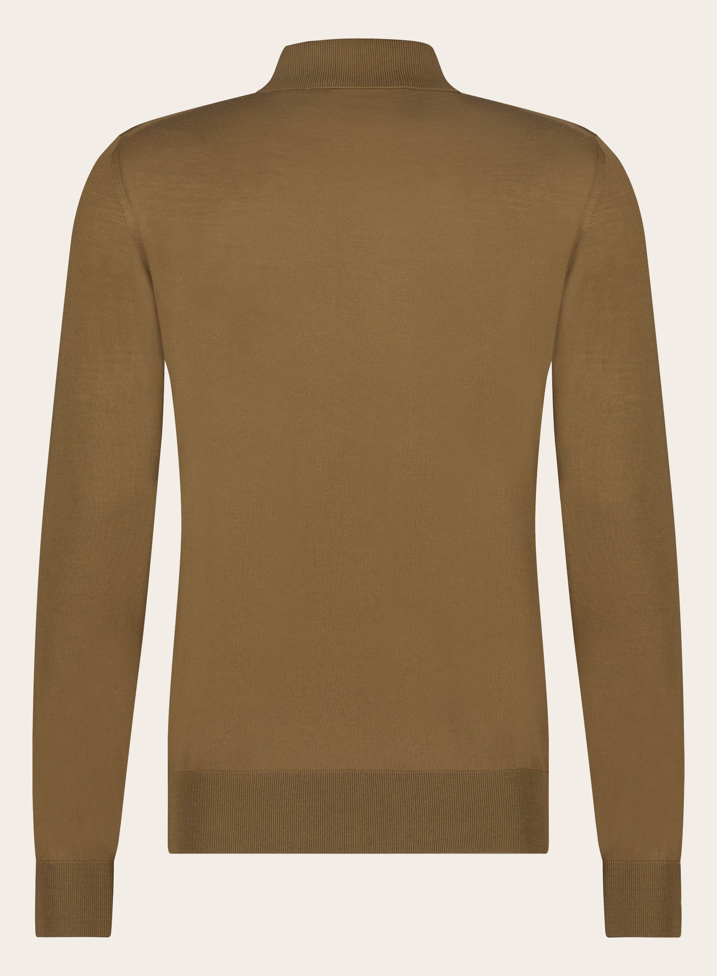 Regular-fit poloshirt van wol | Camel