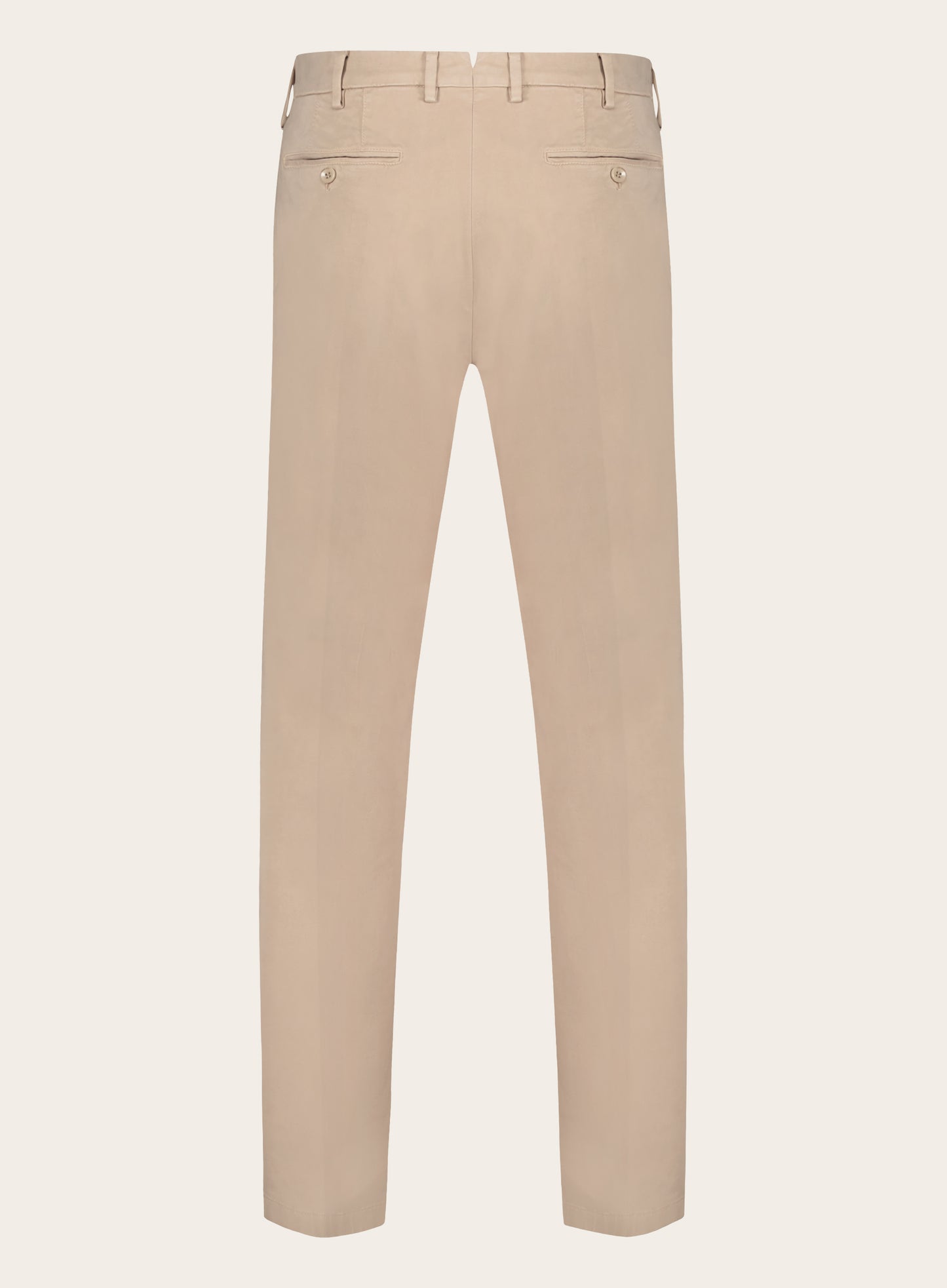 Slim-fit Pantaflat broek van katoen | Beige