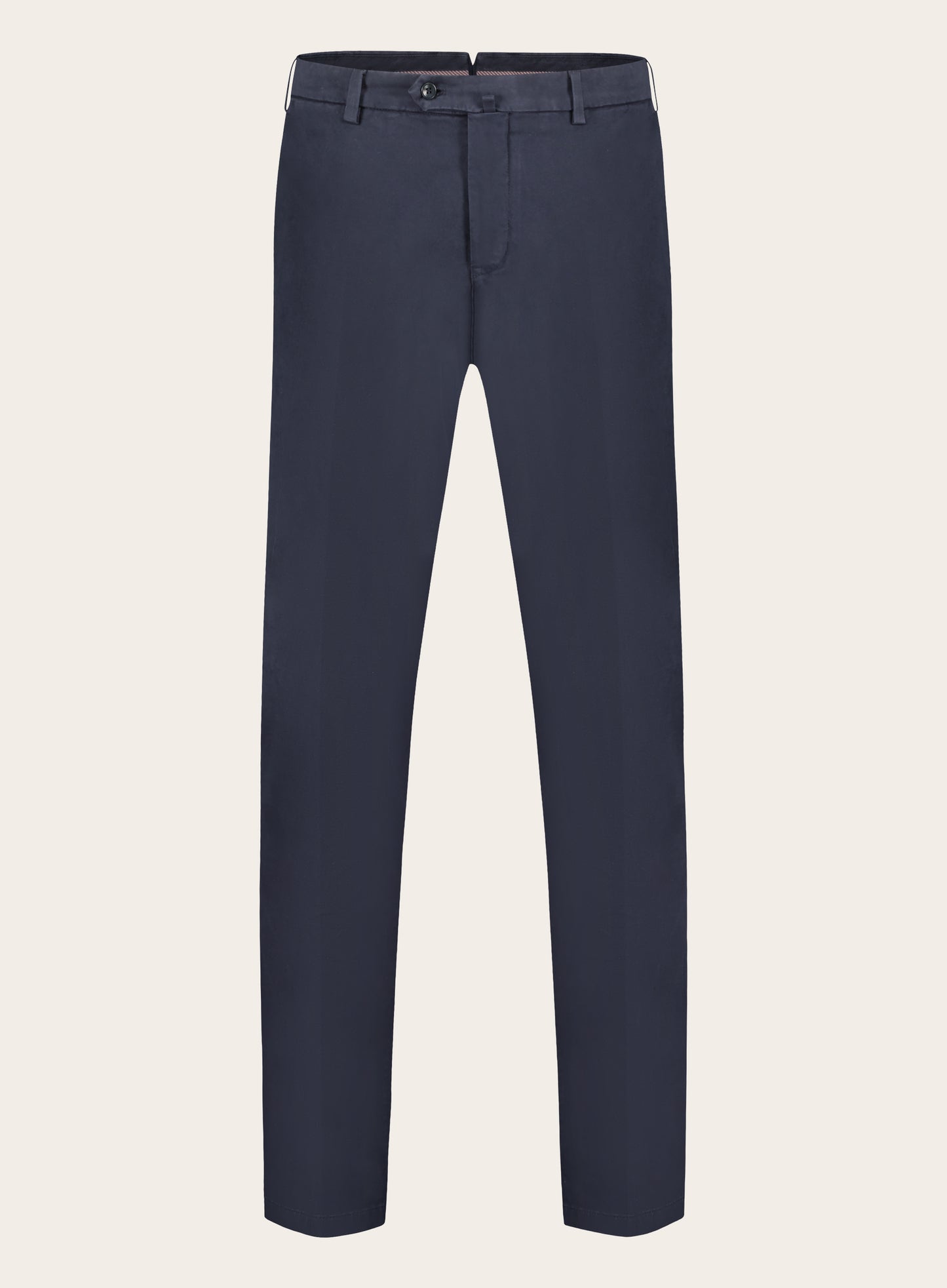 Slim-fit Pantaflat broek van katoen | BLUE