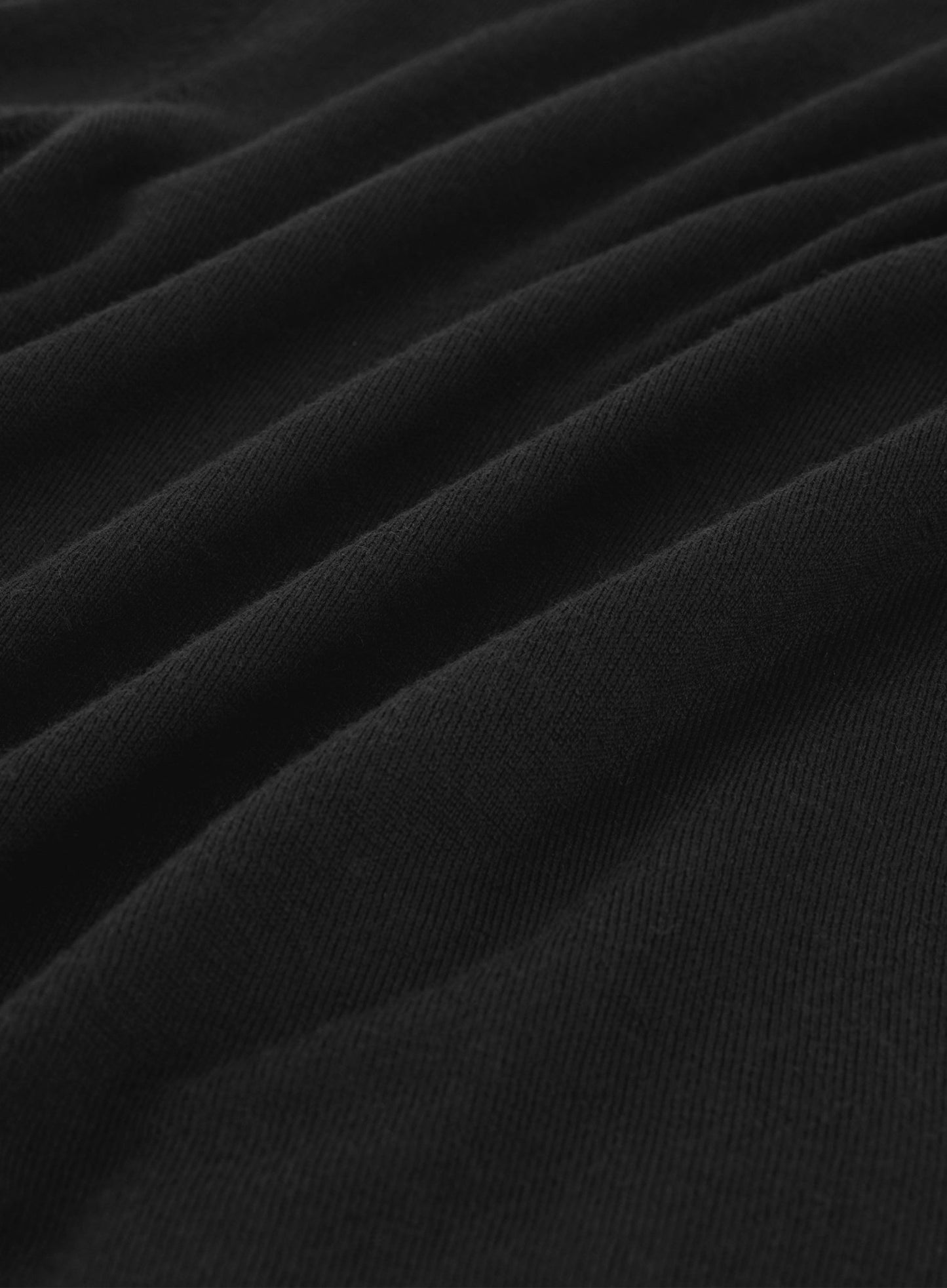 Lange mouw polo cardigan | Zwart