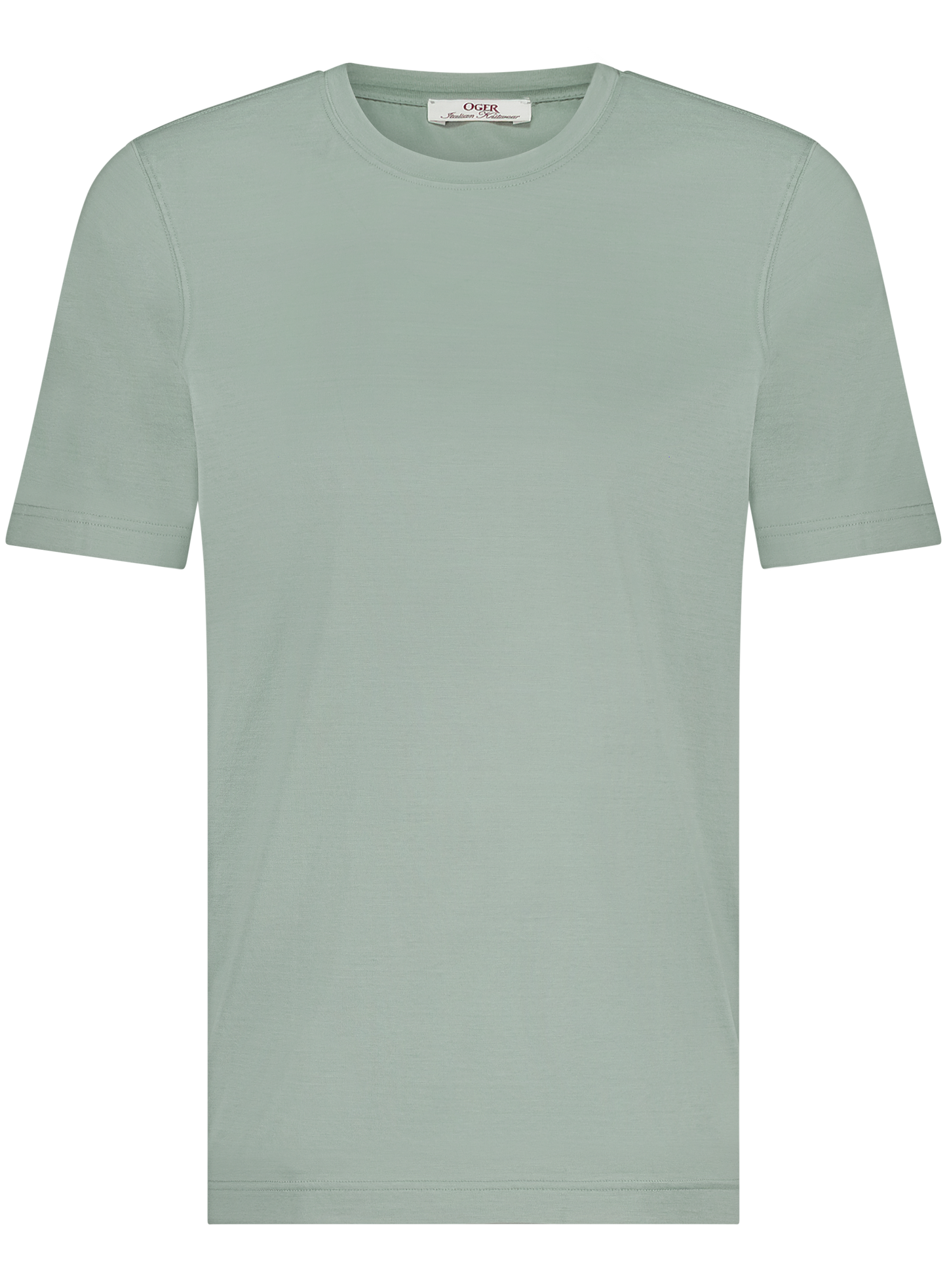 T-shirt van katoen | PASTEL GROEN
