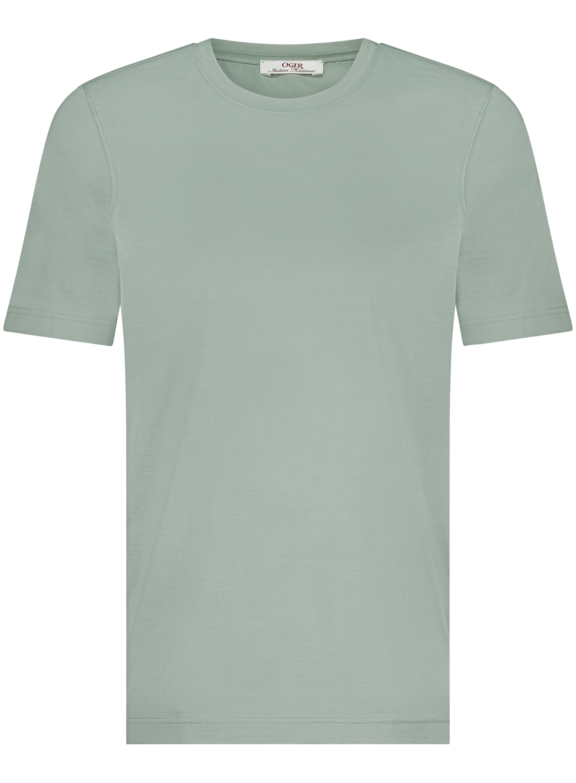 T-shirt van katoen | PASTEL GROEN