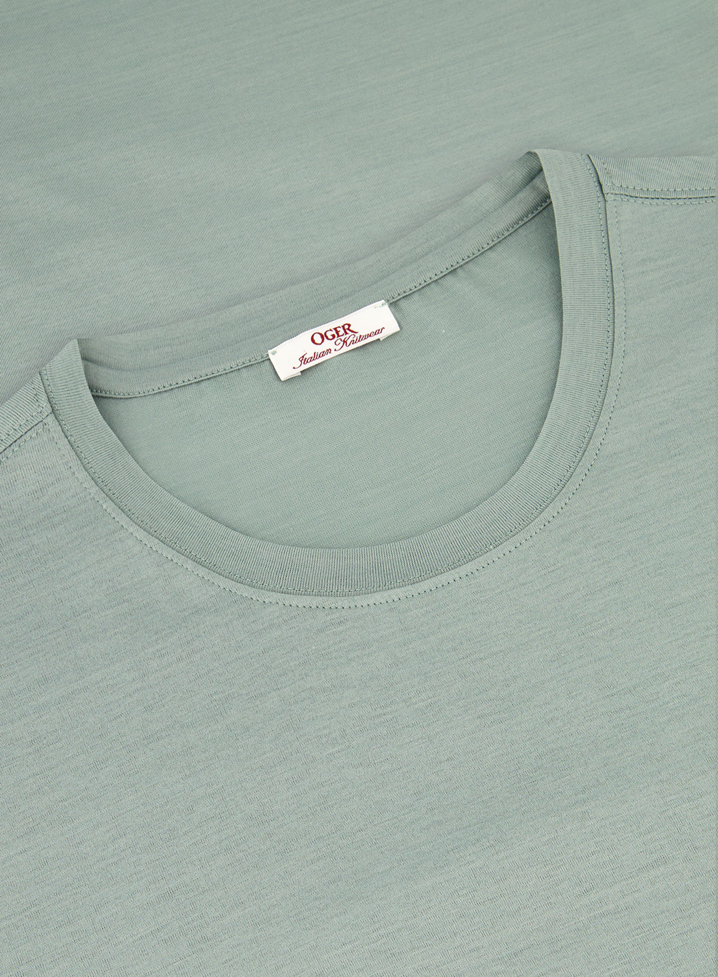 T-shirt van katoen | PASTEL GROEN