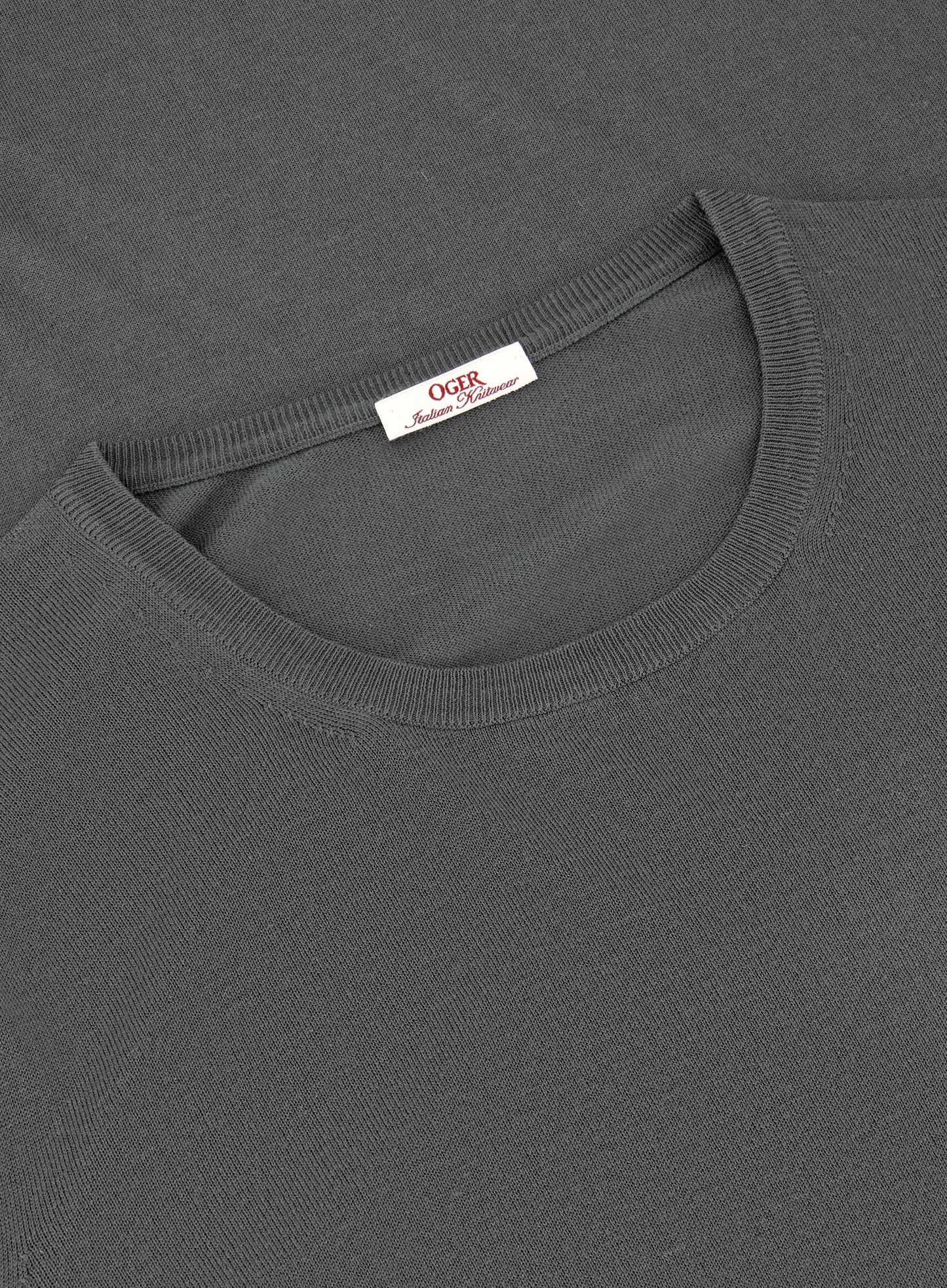 T-shirt van zijde | WARM GREY