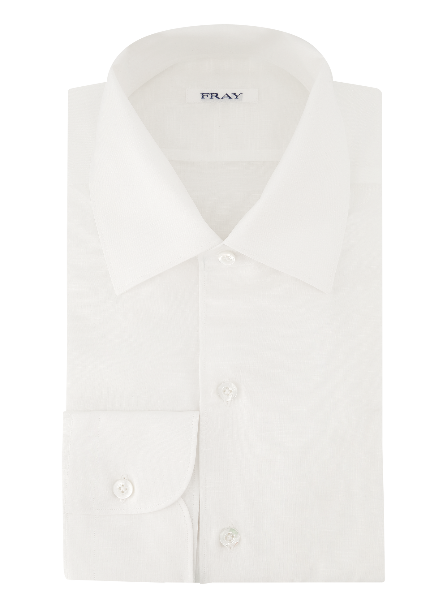 Shirt van katoen en linnen | Wit