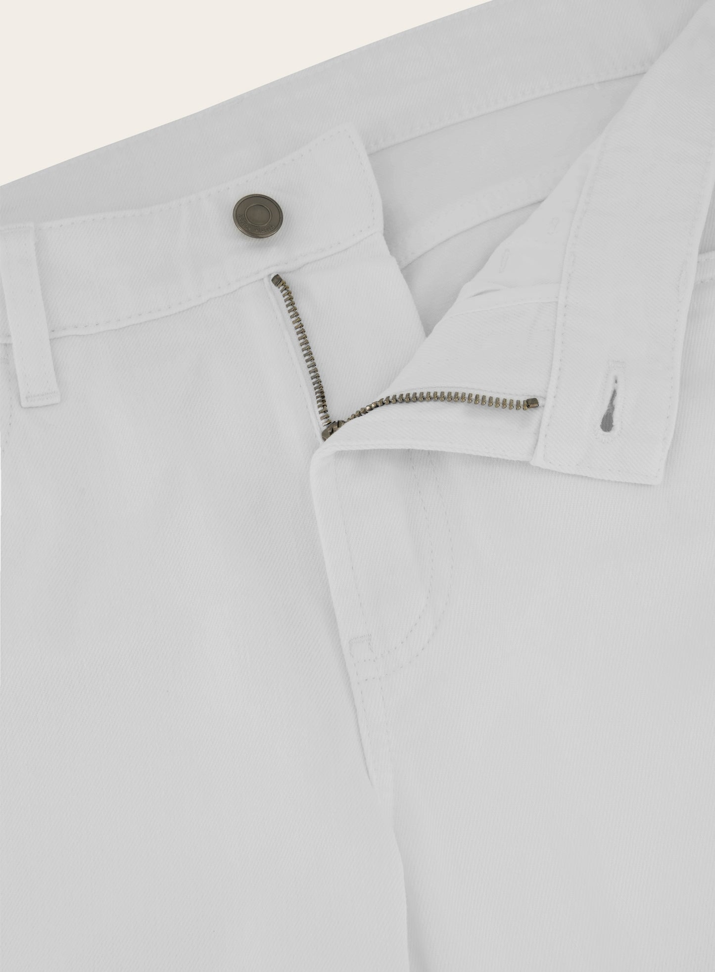 5-pocket jeans van katoen | Wit