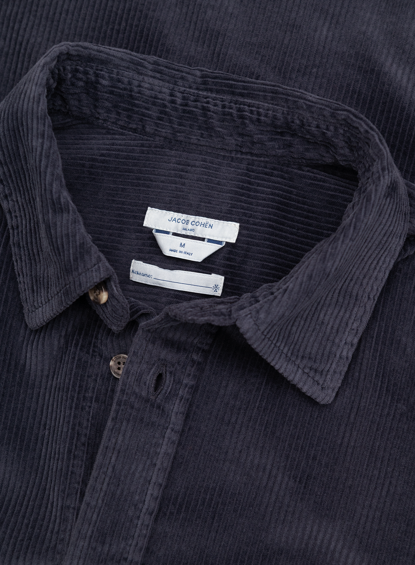 Corduroy shirt van katoen | FULL_WIDTH | BLUE NAVY