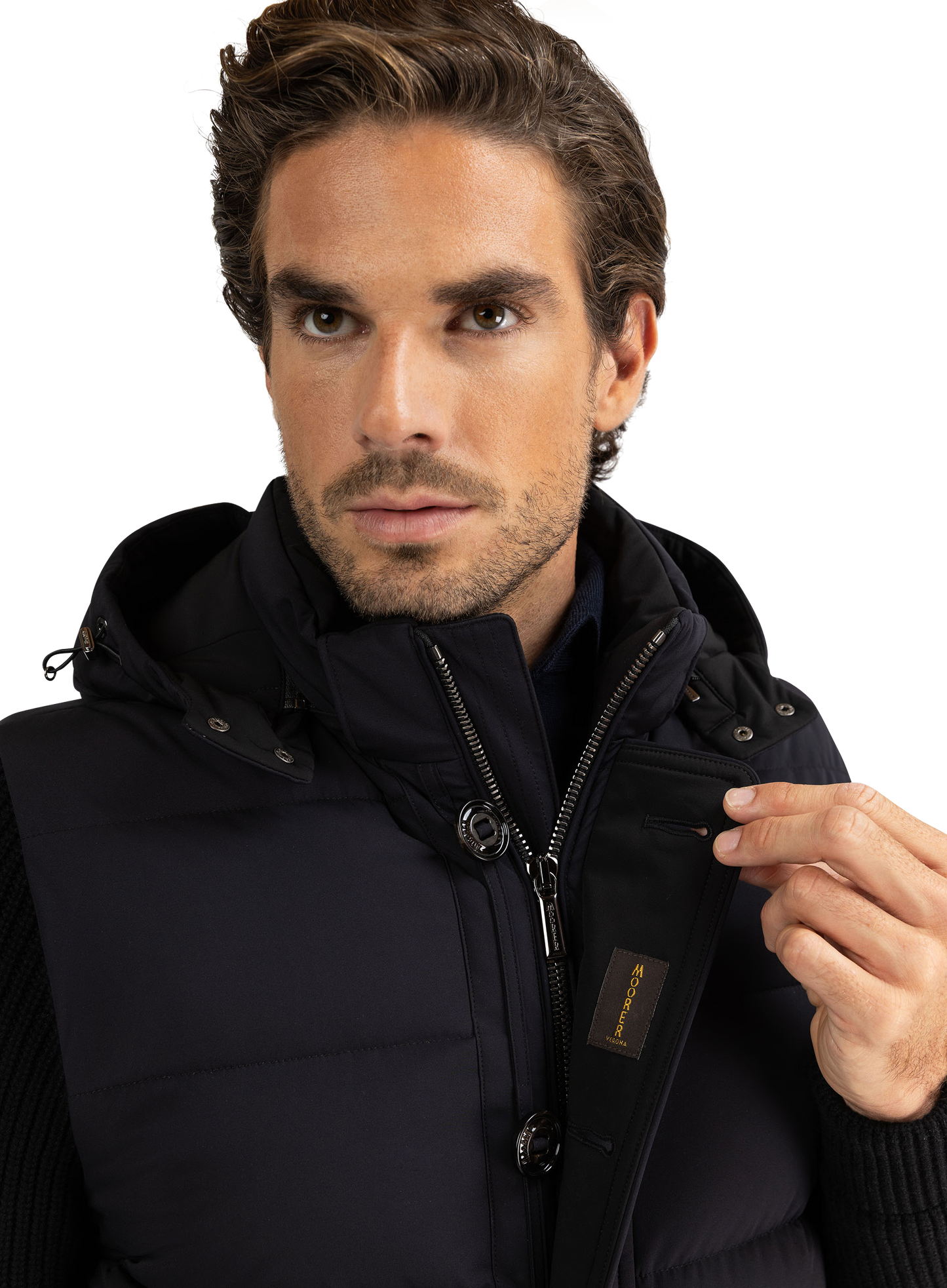 Gewatteerd jack met capuchon | FULL_WIDTH | BLUE NAVY